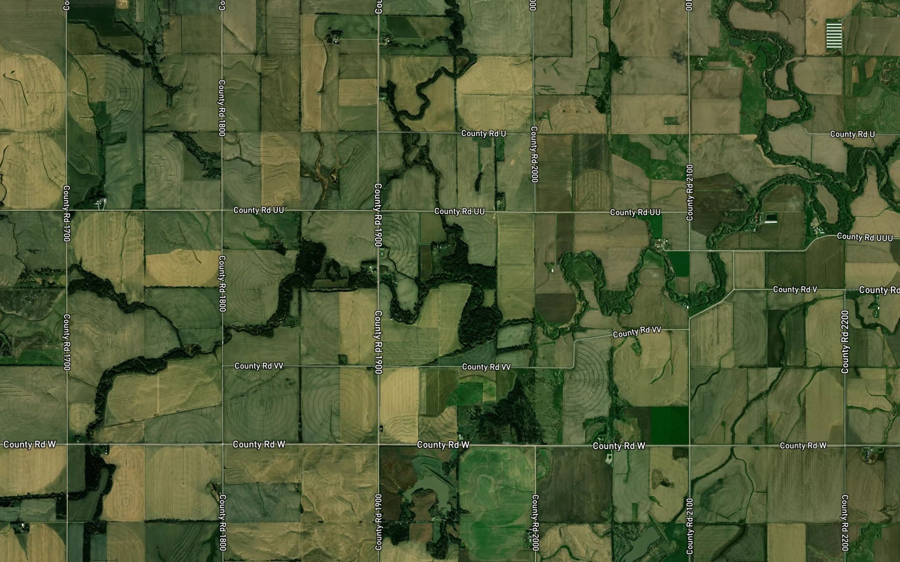 Satellite map of the Plummers Branch