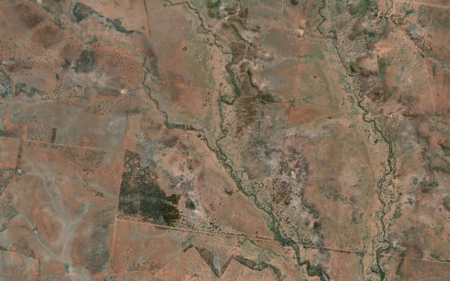 Satellite map of the Middle Creek