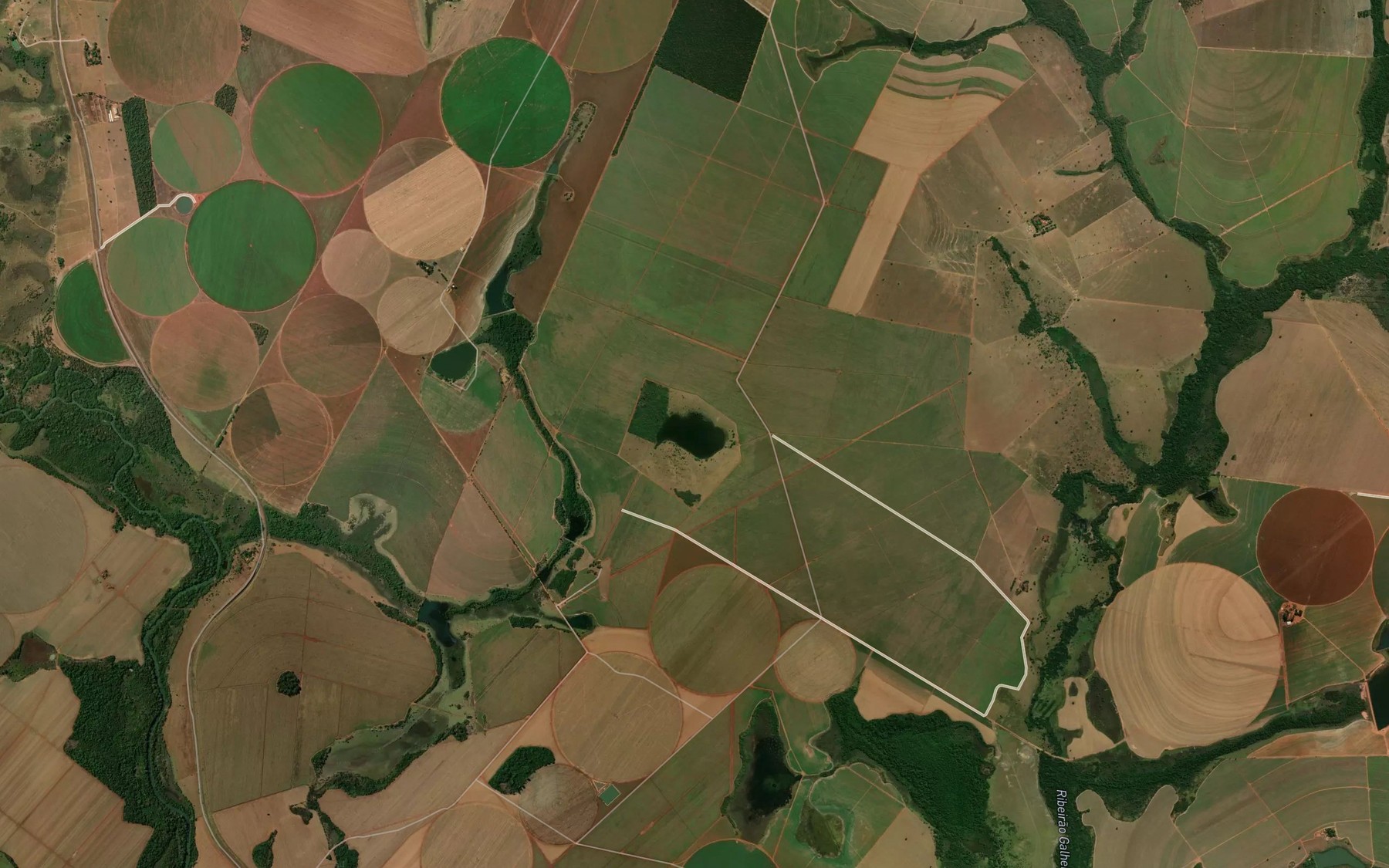 Satellite map of the Lagoa do Mato