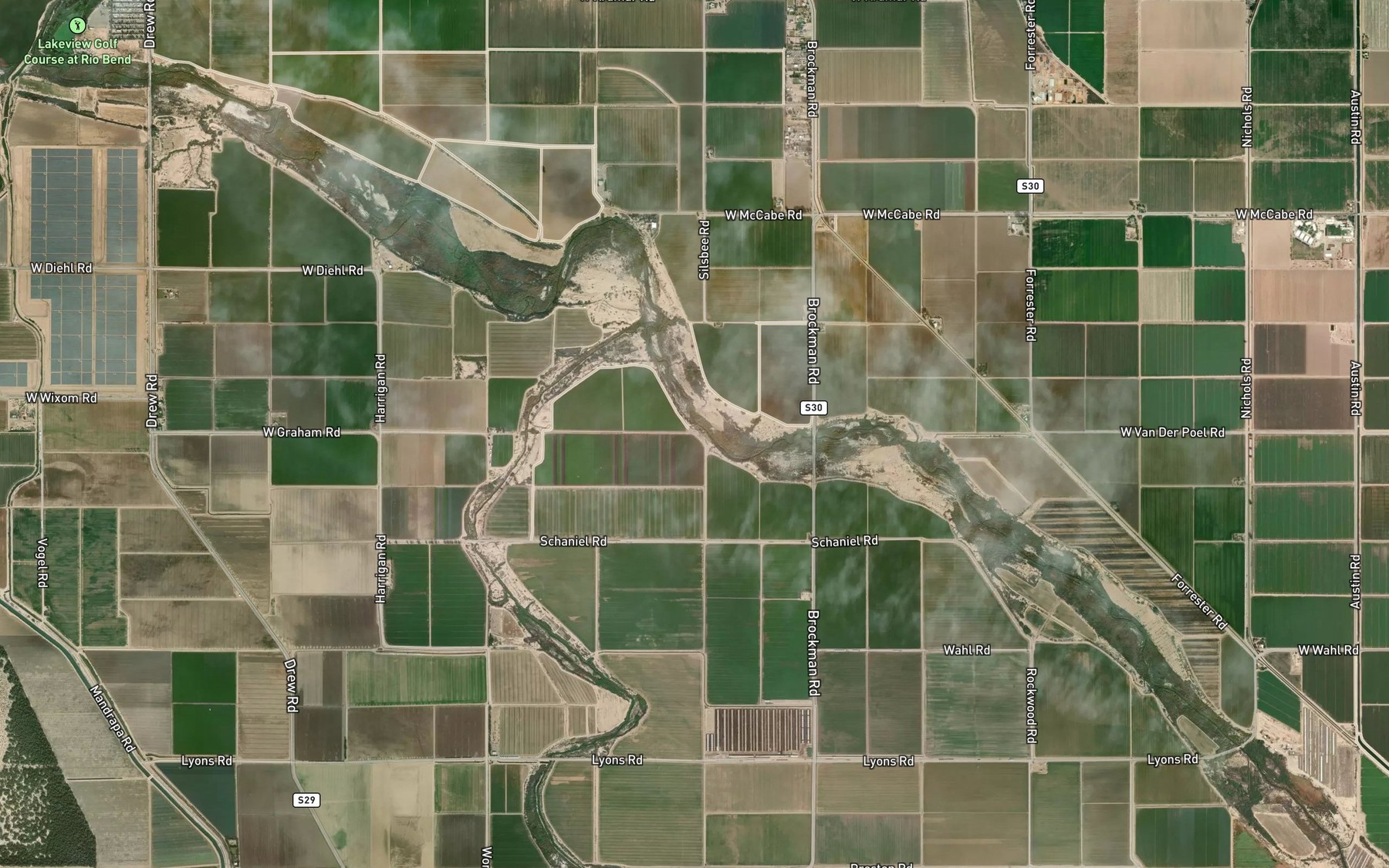 Satellite map of the Wistaria Lateral Eight