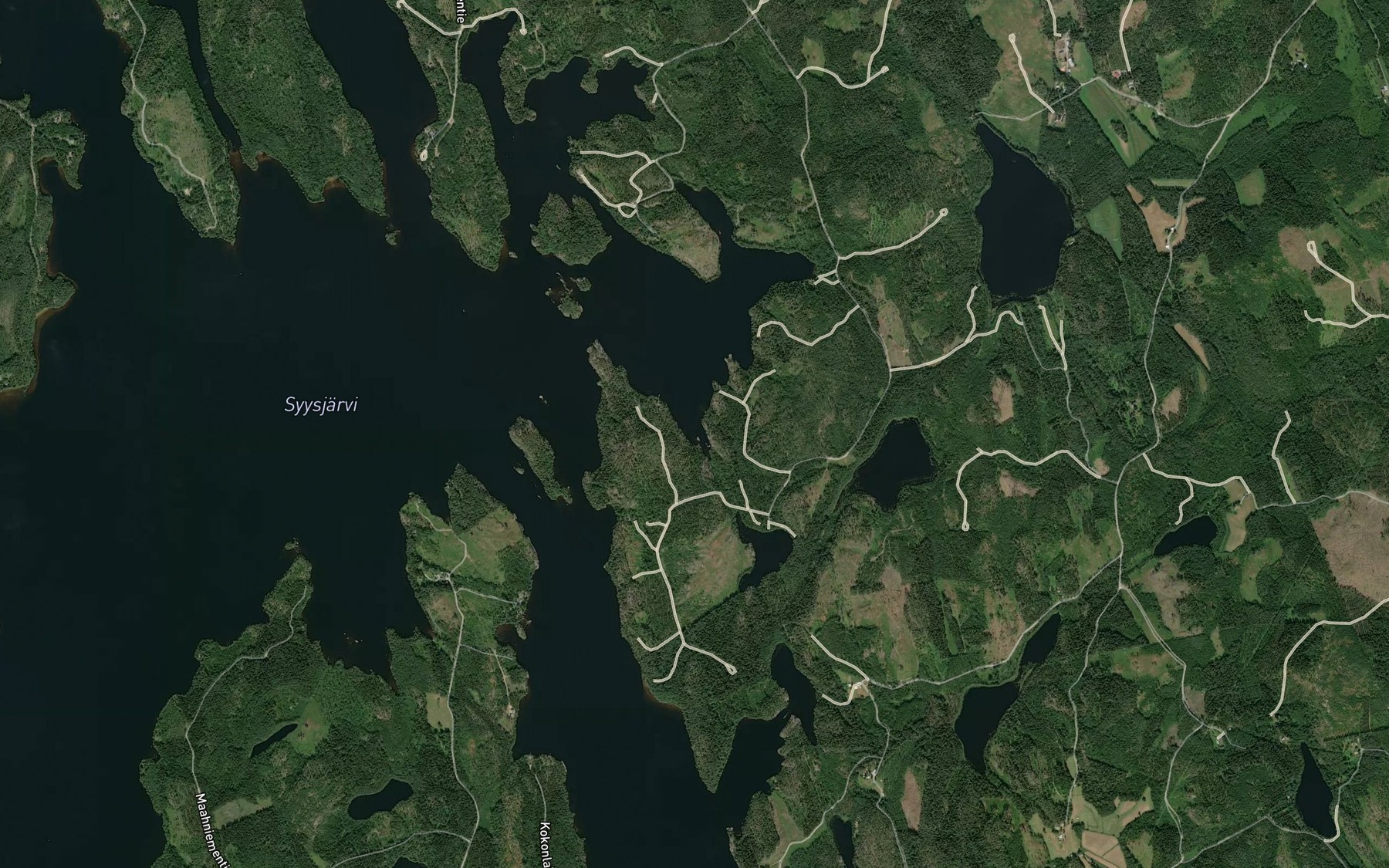 Satellite map of the Pyhapohjanlahti