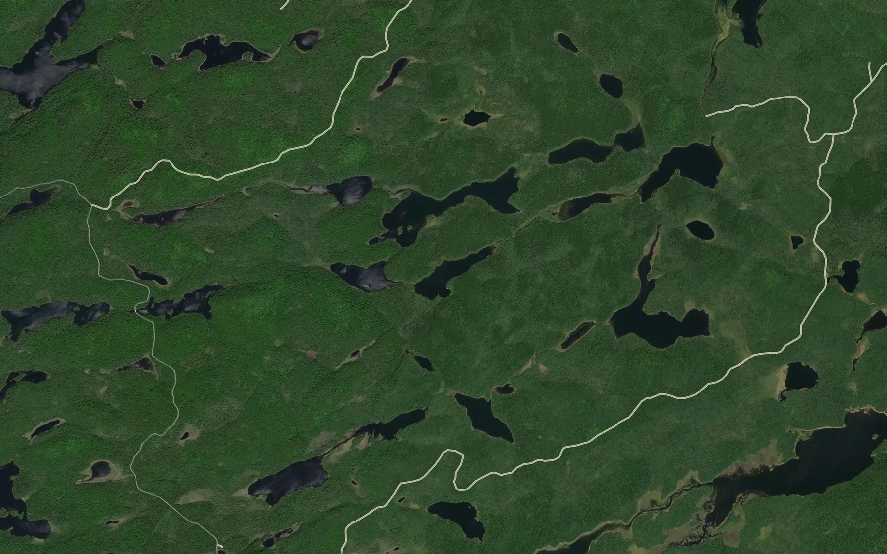 Satellite map of the Lac Trudel