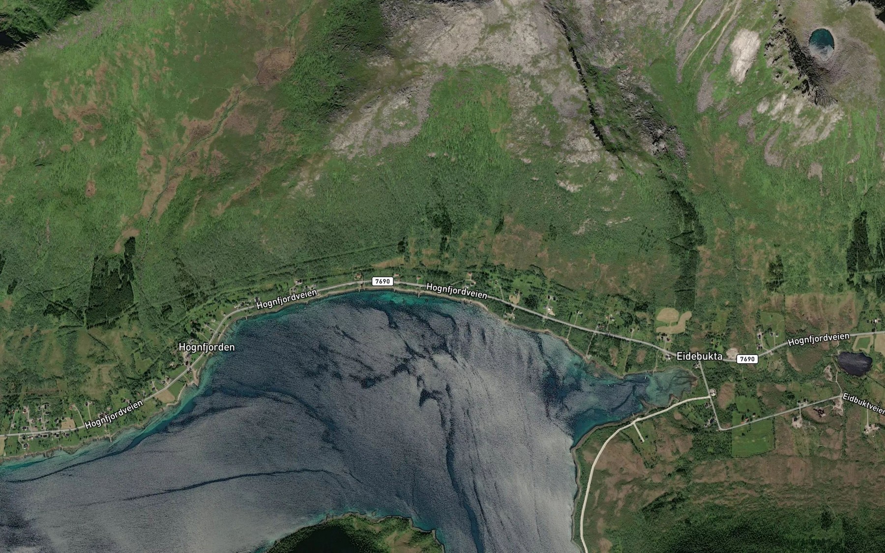 Satellite map of the Hesbekkan