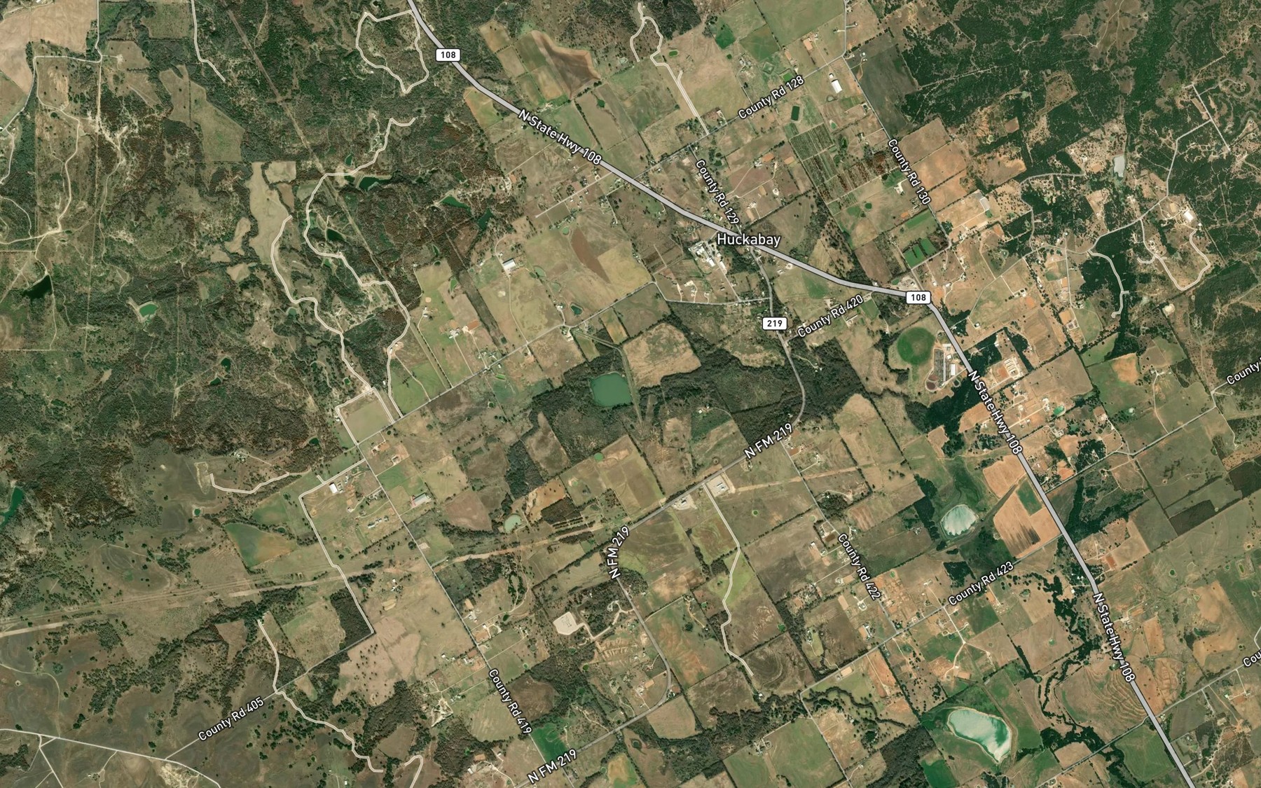Satellite map of the Soil Conservation Service Site 1 Reservoir