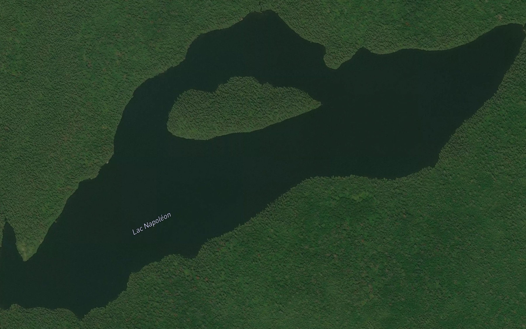 Satellite map of the Lac Napoleon