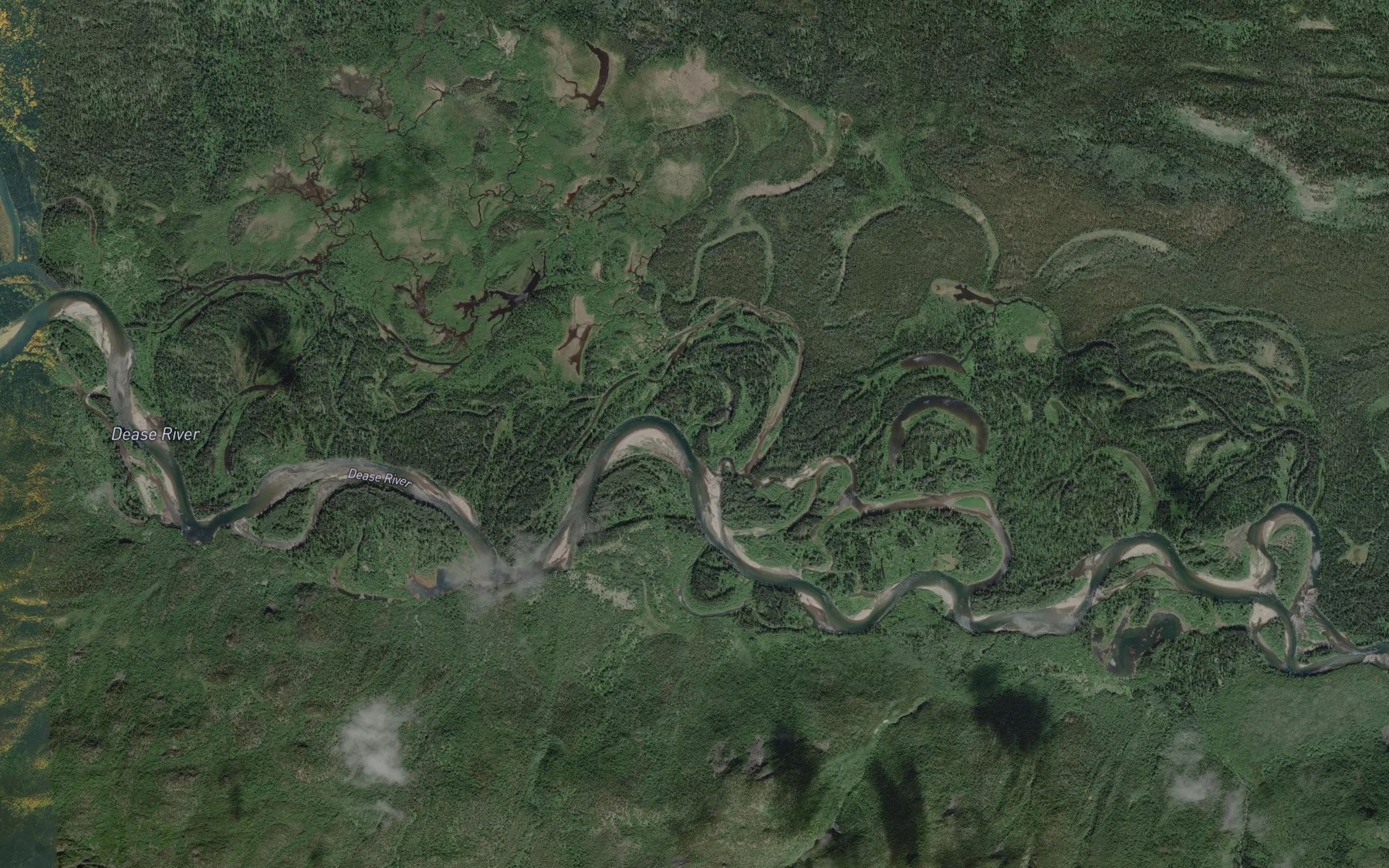 Satellite map of the Huntergroup Creek