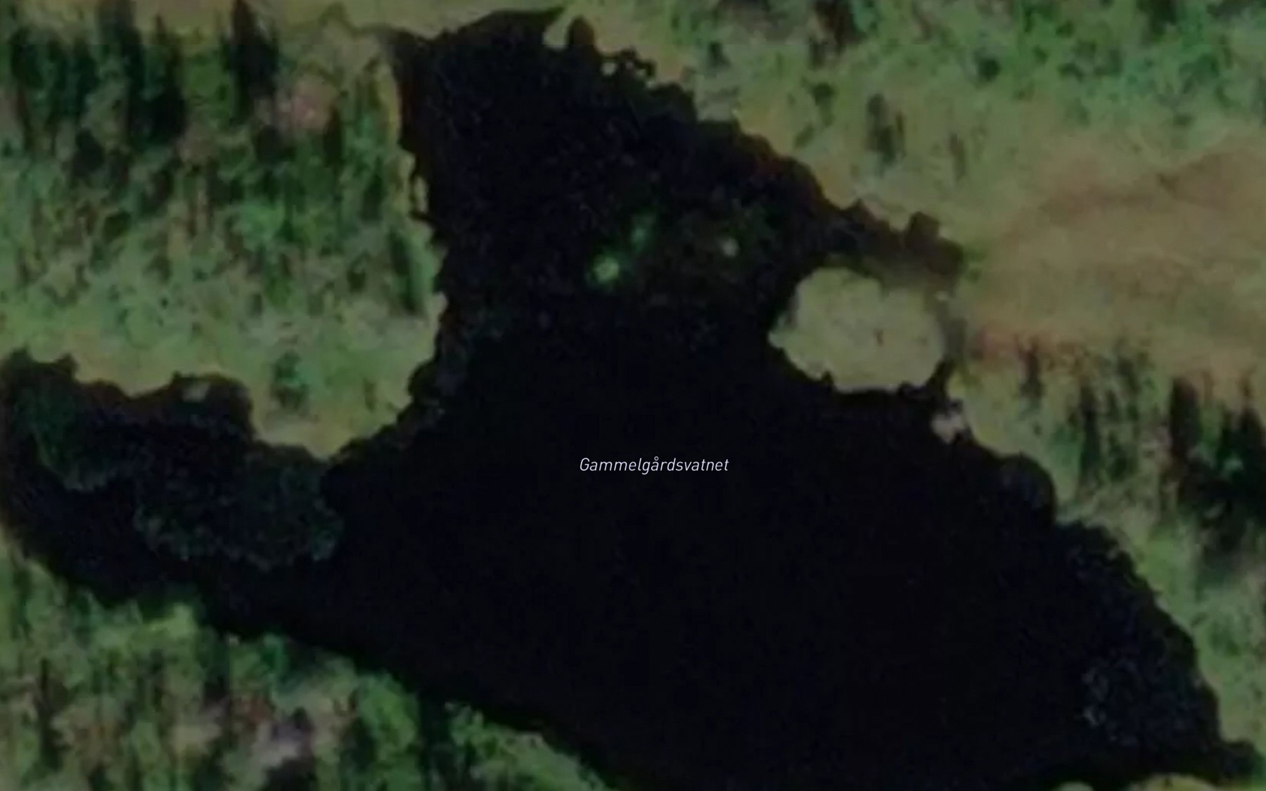 Satellite map of the Gammelgardsvatnet