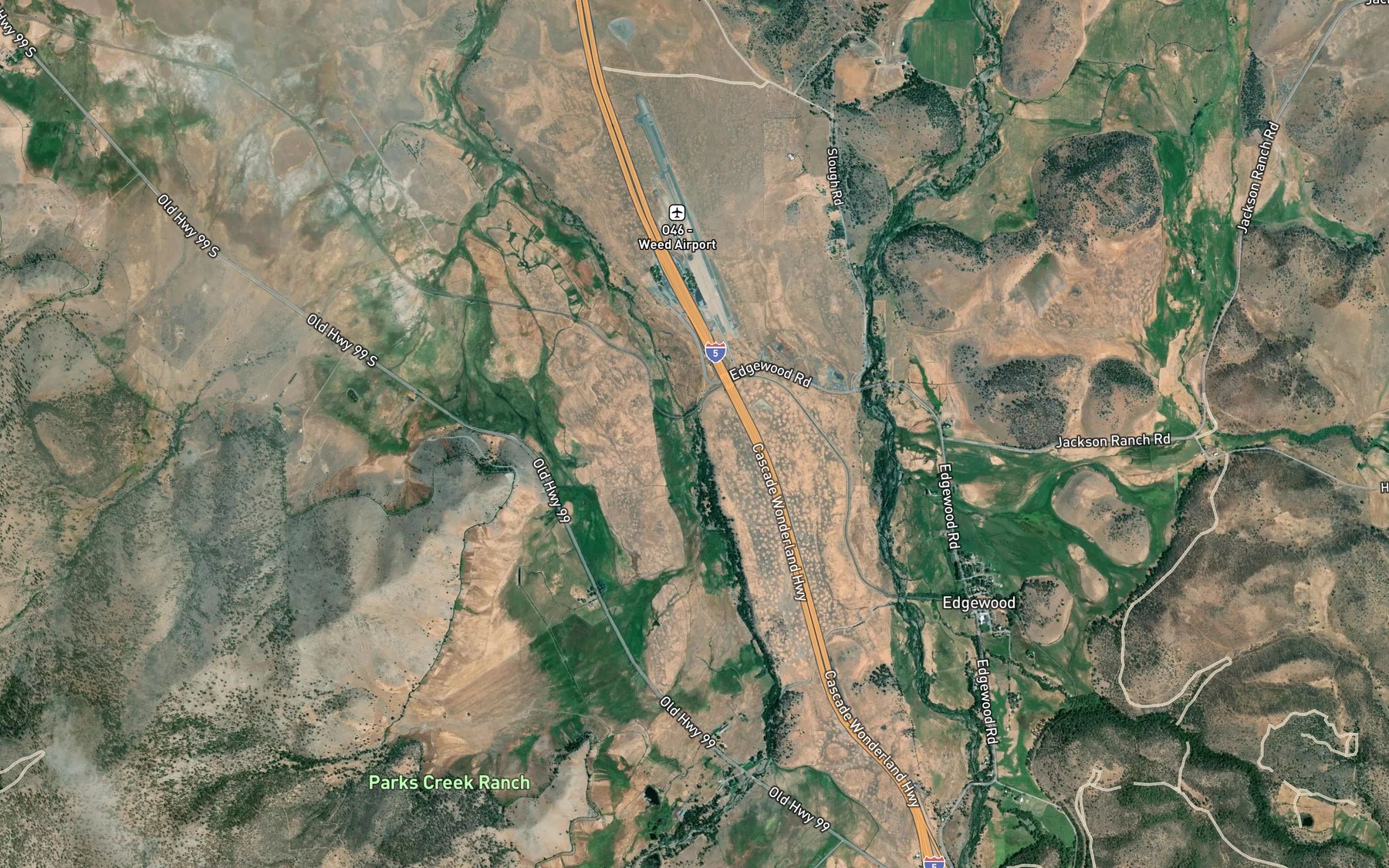 Satellite map of the Soda Spring