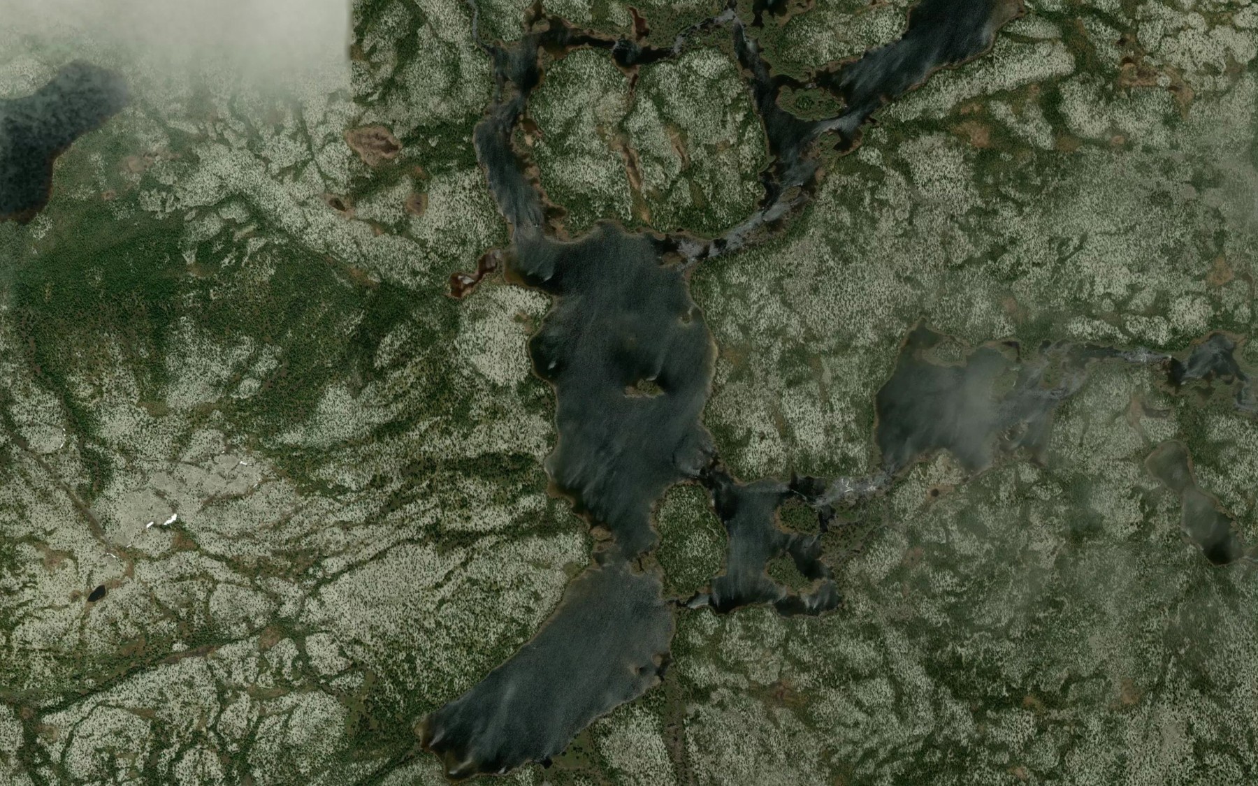 Satellite map of the Lac Vilmorin