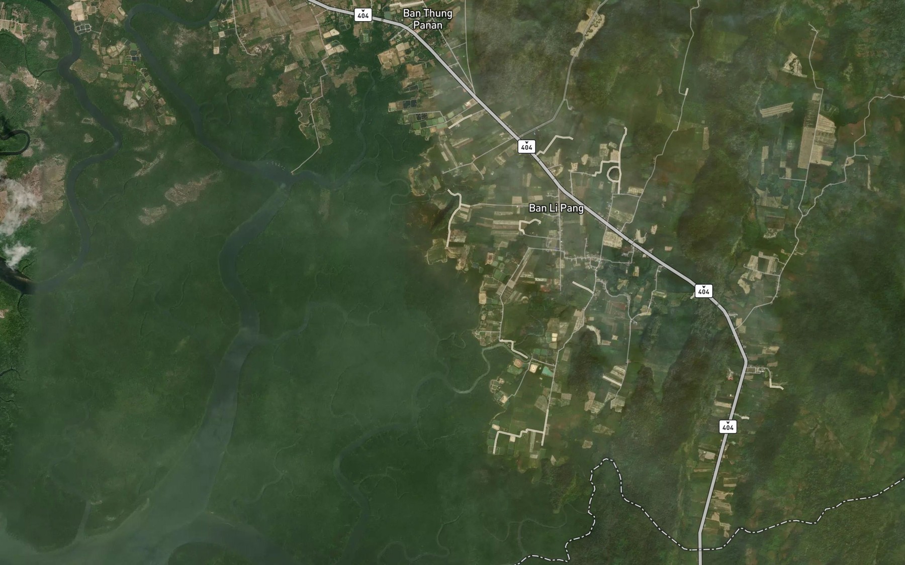 Satellite map of the Khlong Trut Li Phang