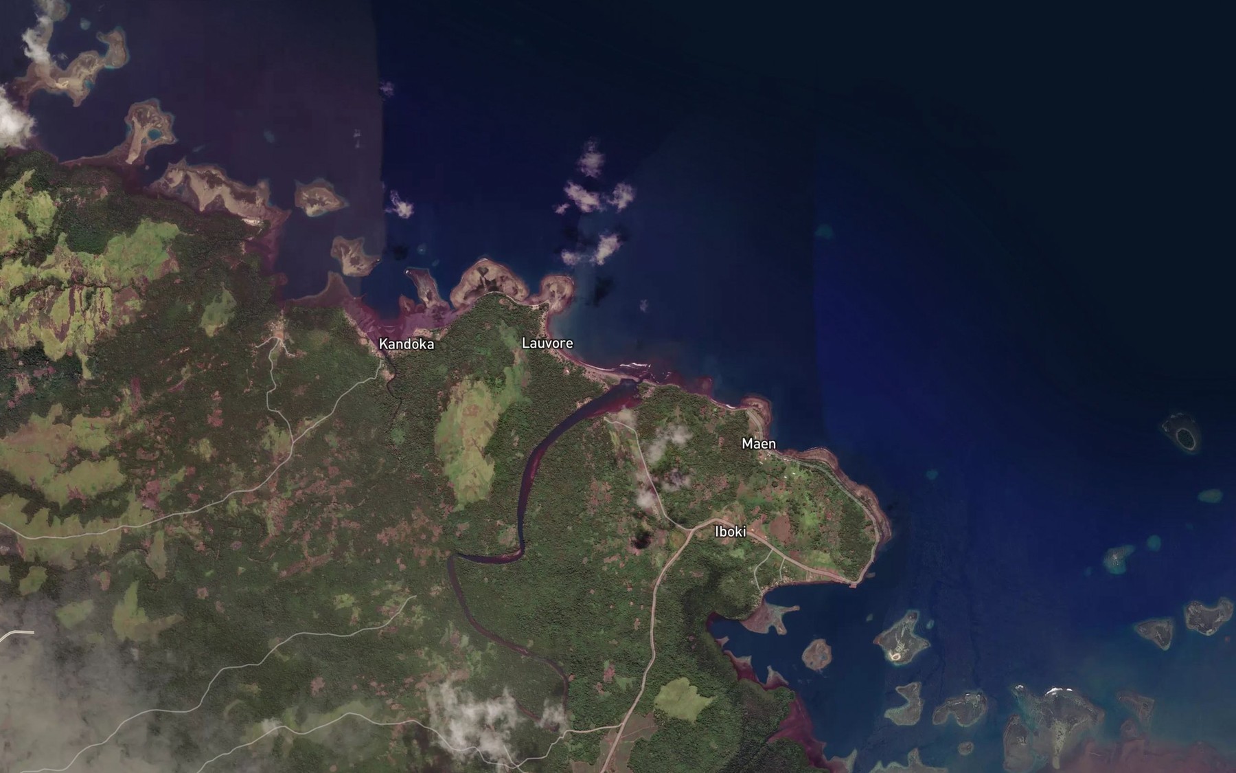 Satellite map of the Banu River
