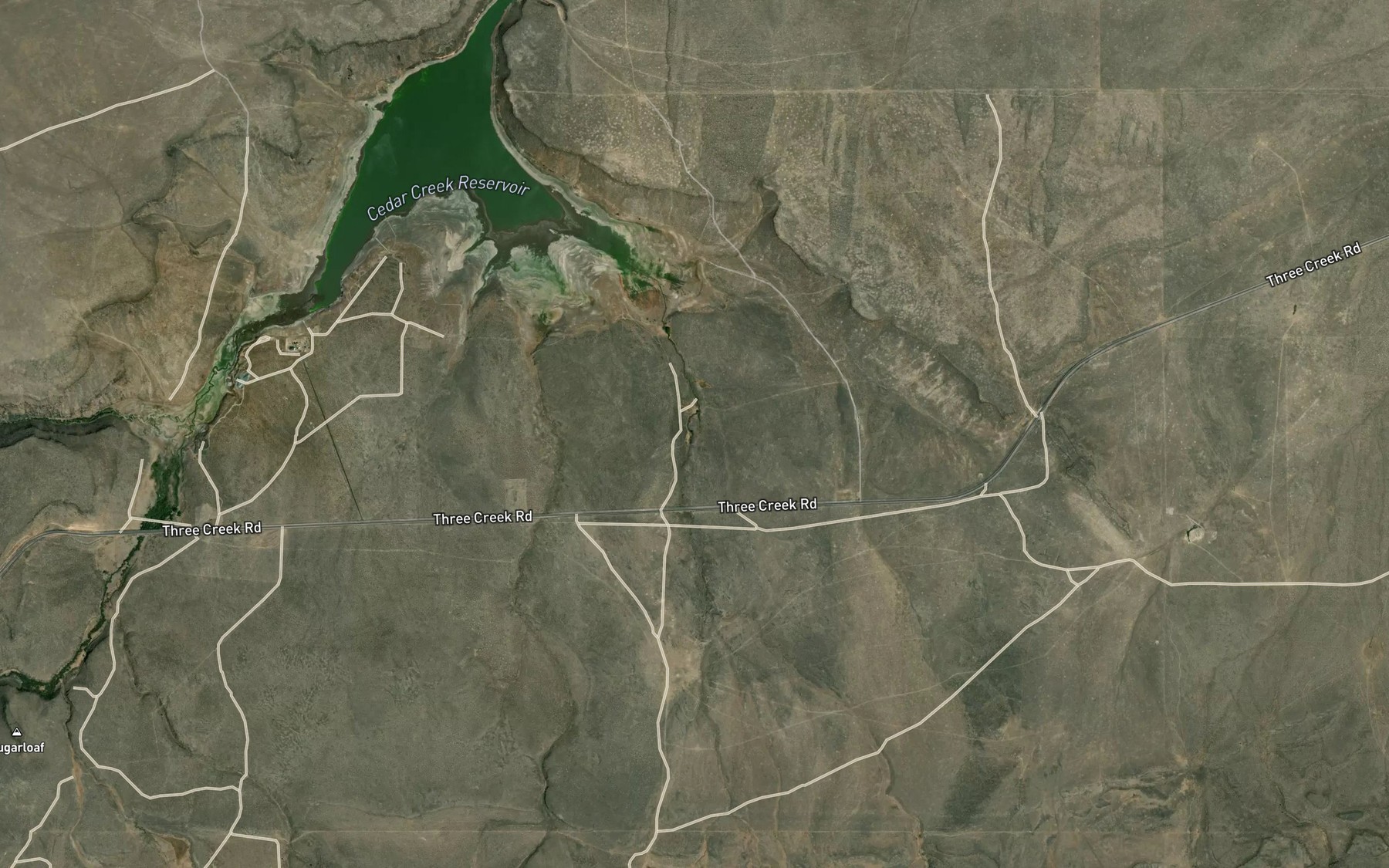 Satellite map of the Reynolds Springs