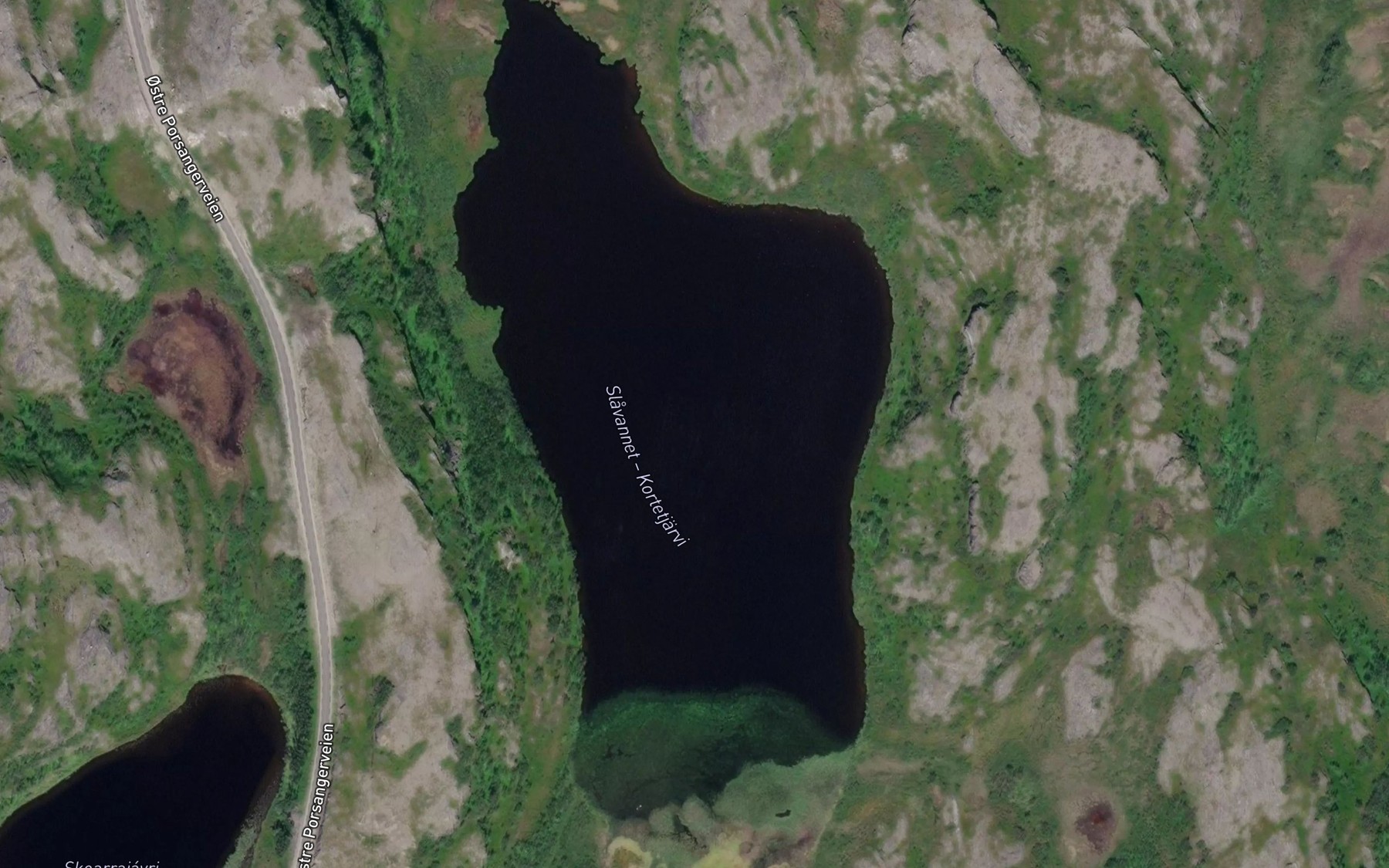Satellite map of the Slavatnet