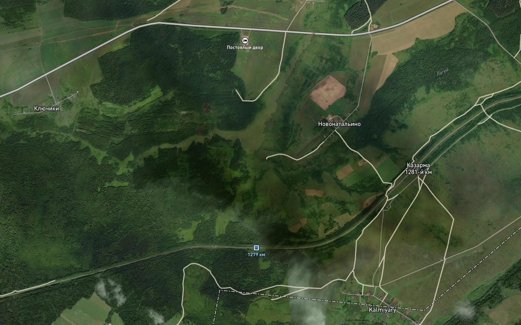 Satellite map of the Lagush