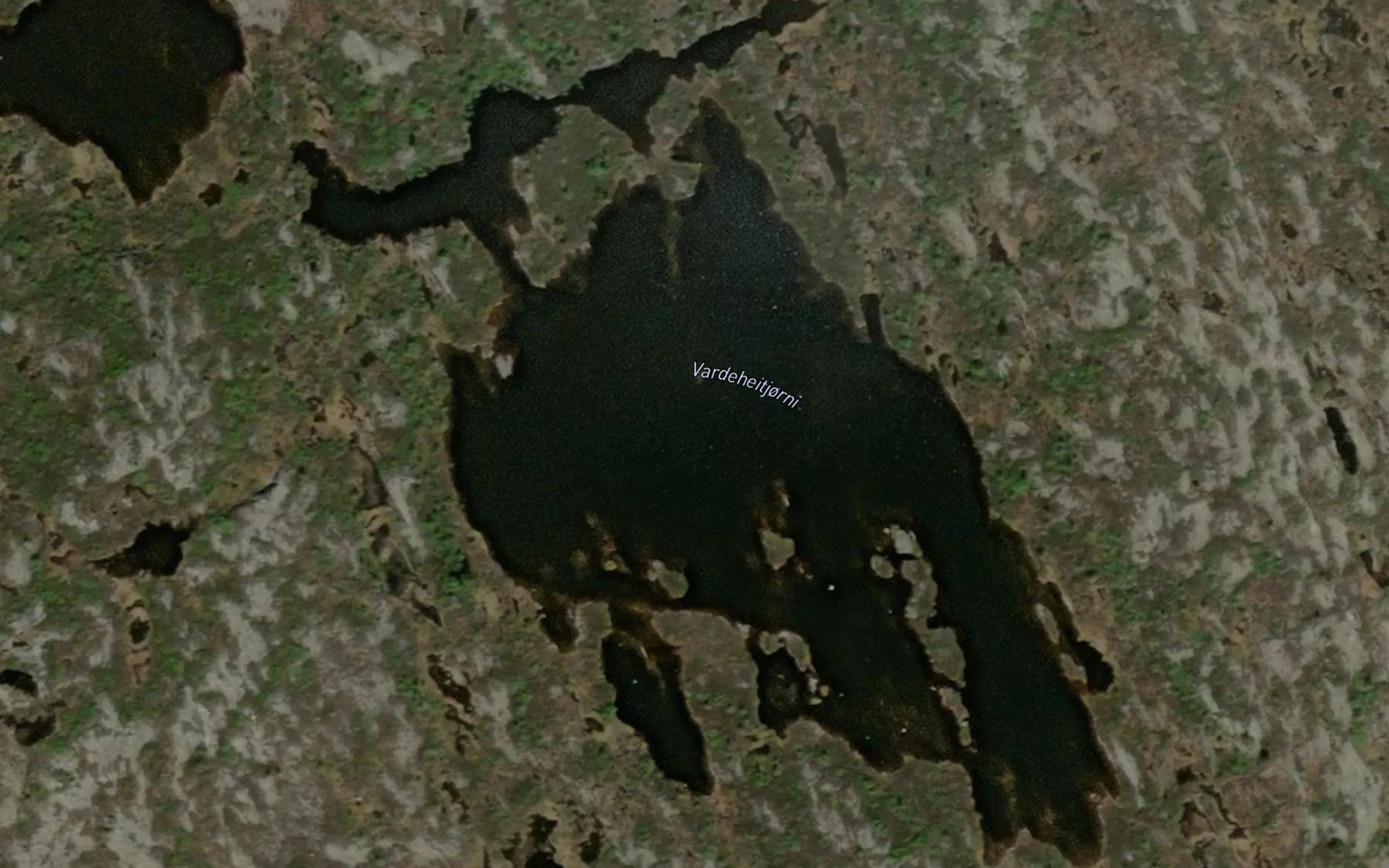 Satellite map of the Vardeheitjorn