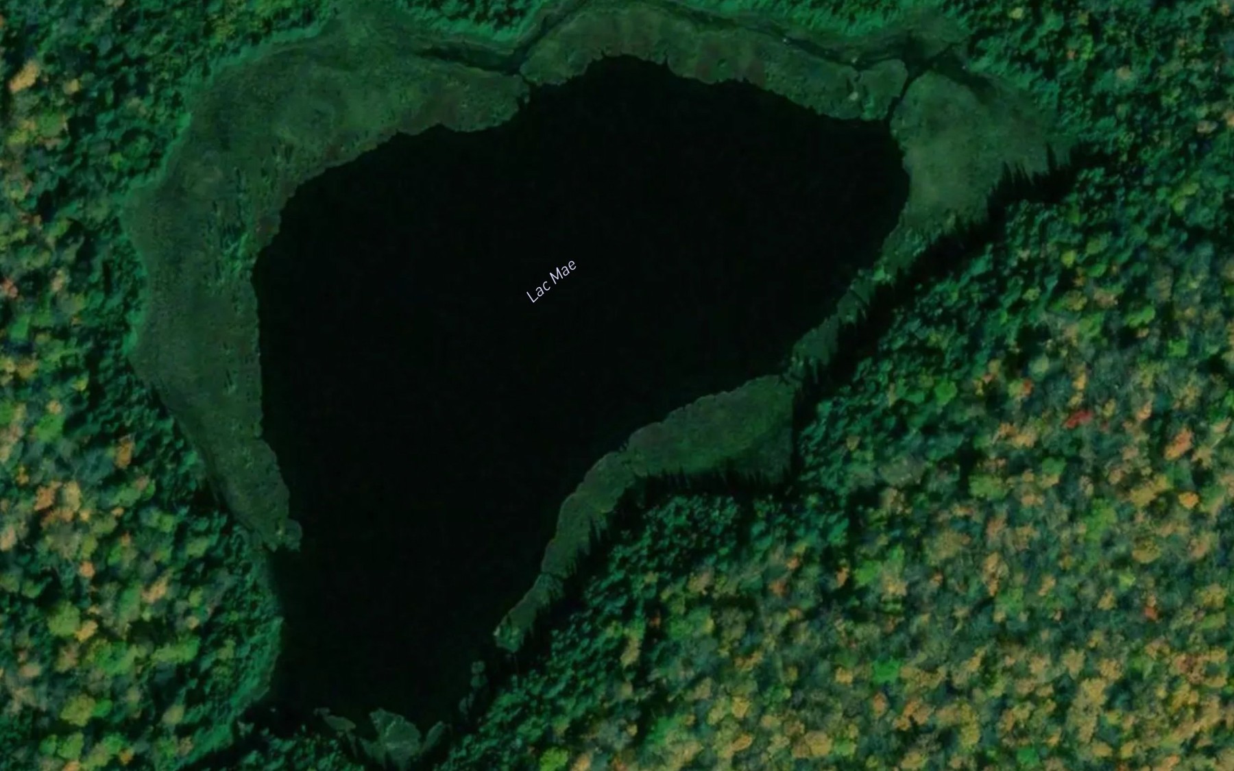 Satellite map of the Lac Mae