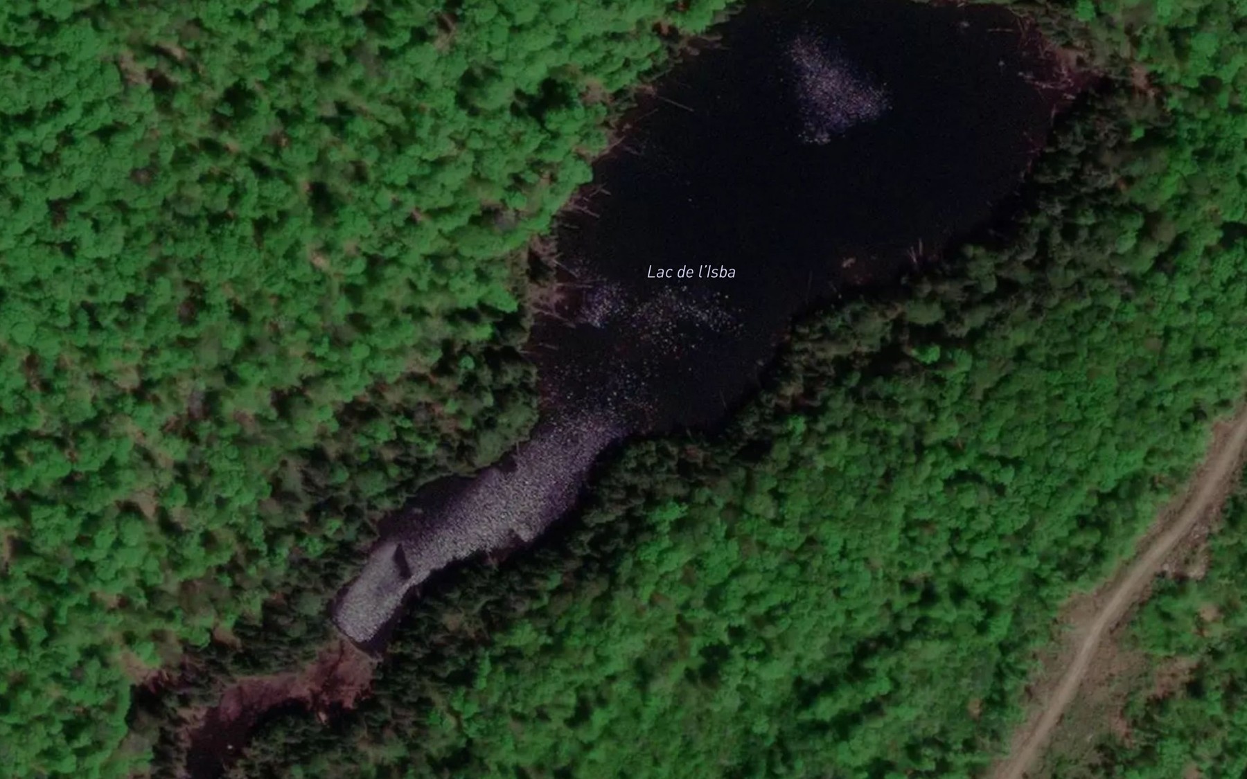 Satellite map of the Lac de l'Isba