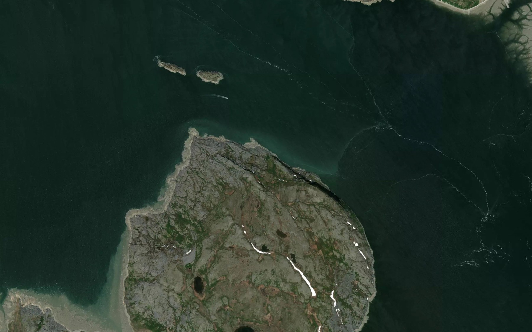 Satellite map of the The Narrows