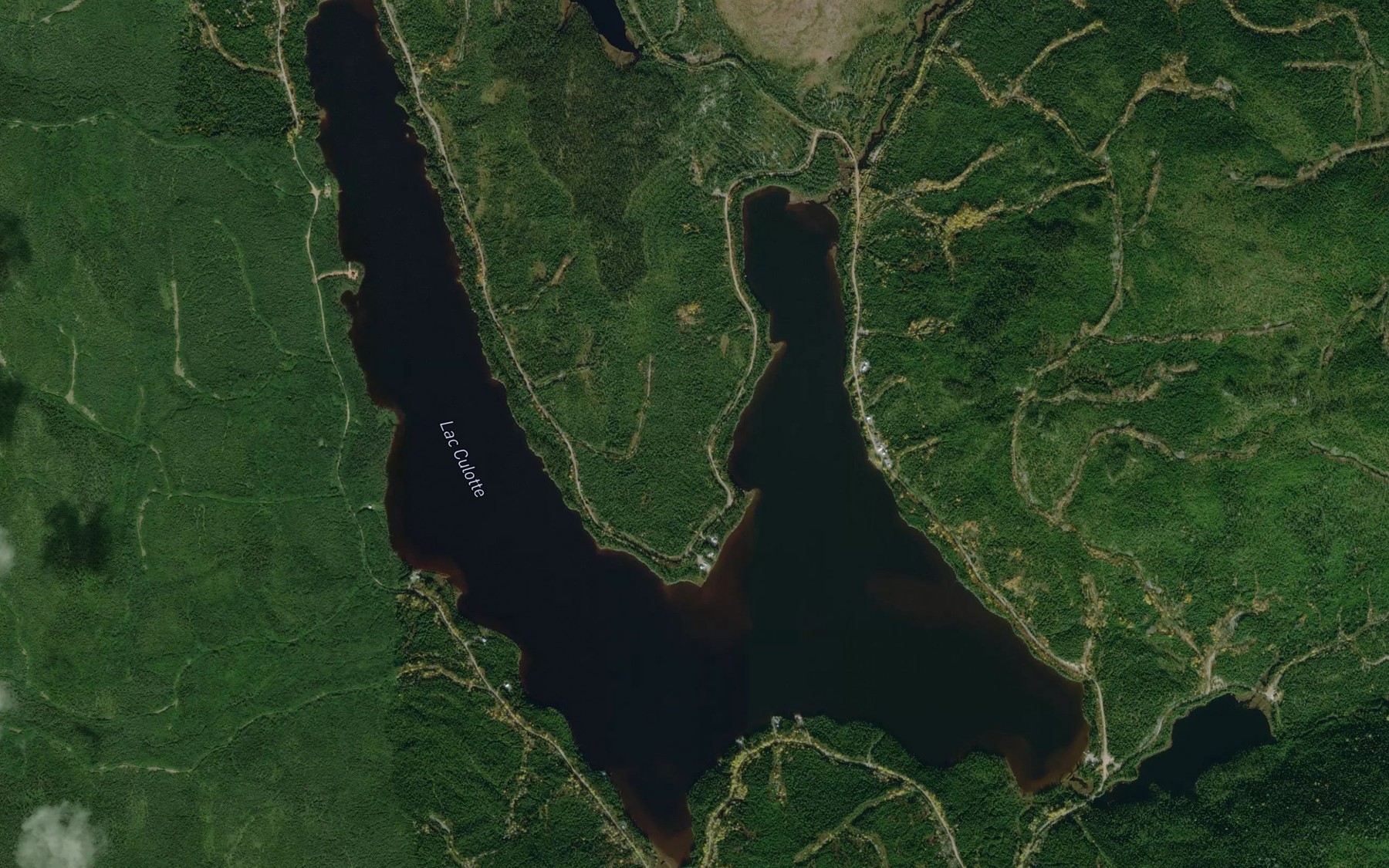 Satellite map of the Lac Culotte