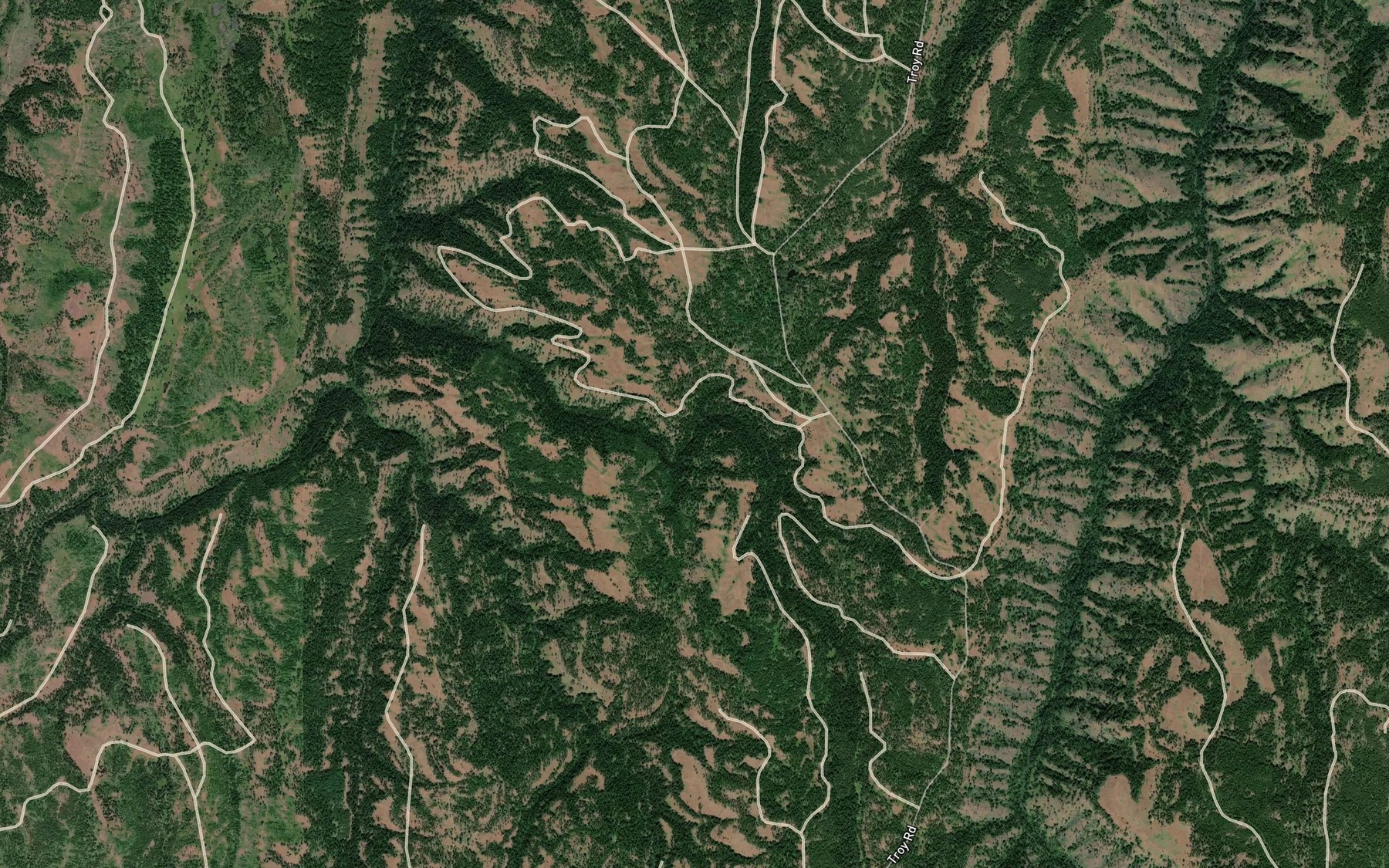 Satellite map of the Yellow Jacket Spring