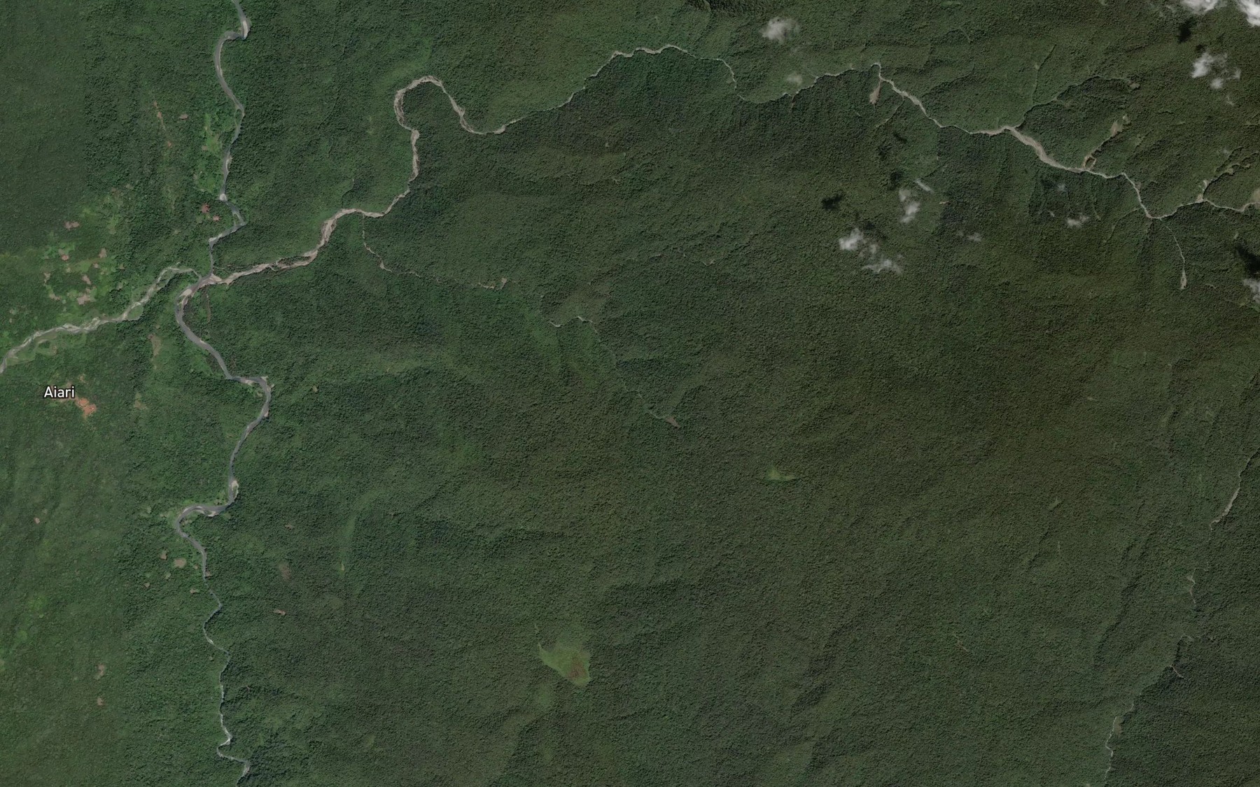 Satellite map of the Mugoni River