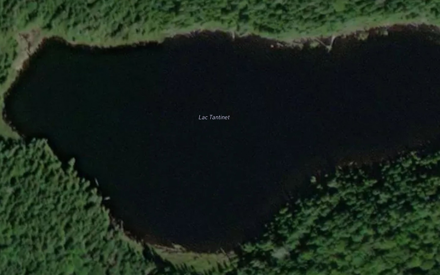 Satellite map of the Lac Tantinet