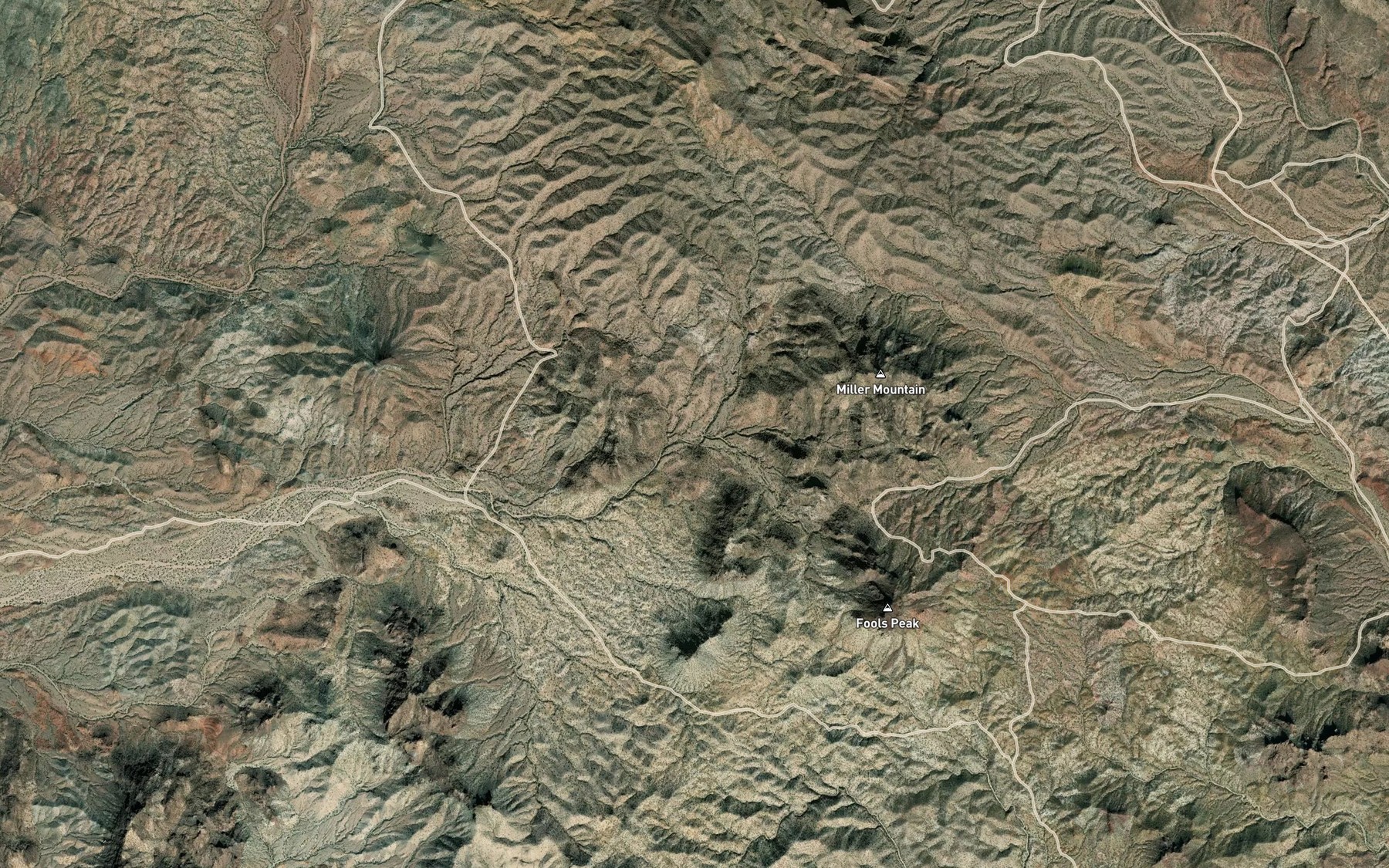 Satellite map of the Lancaster Creek