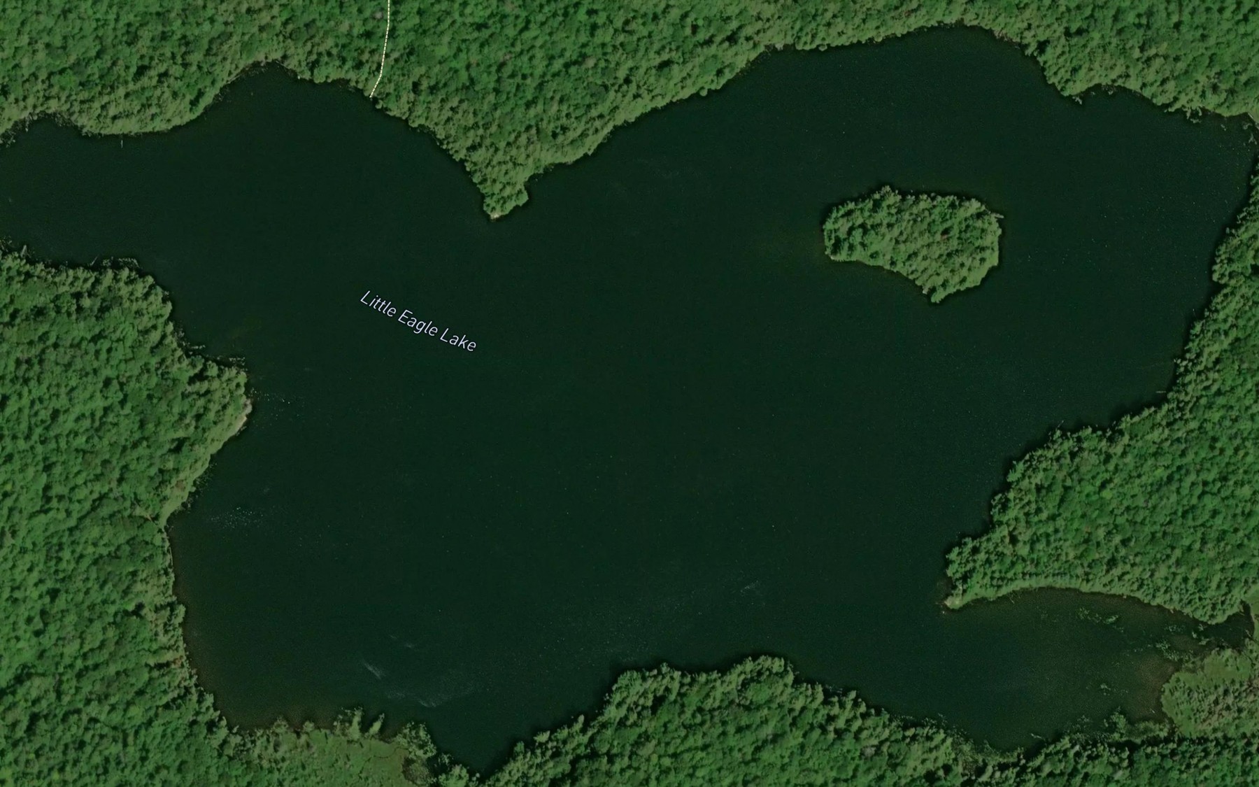 Satellite map of the Little Eagle Lake