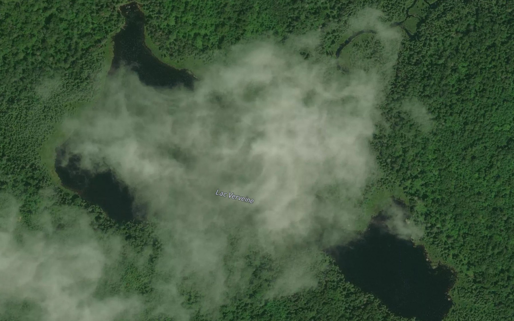 Satellite map of the Lac Verveine