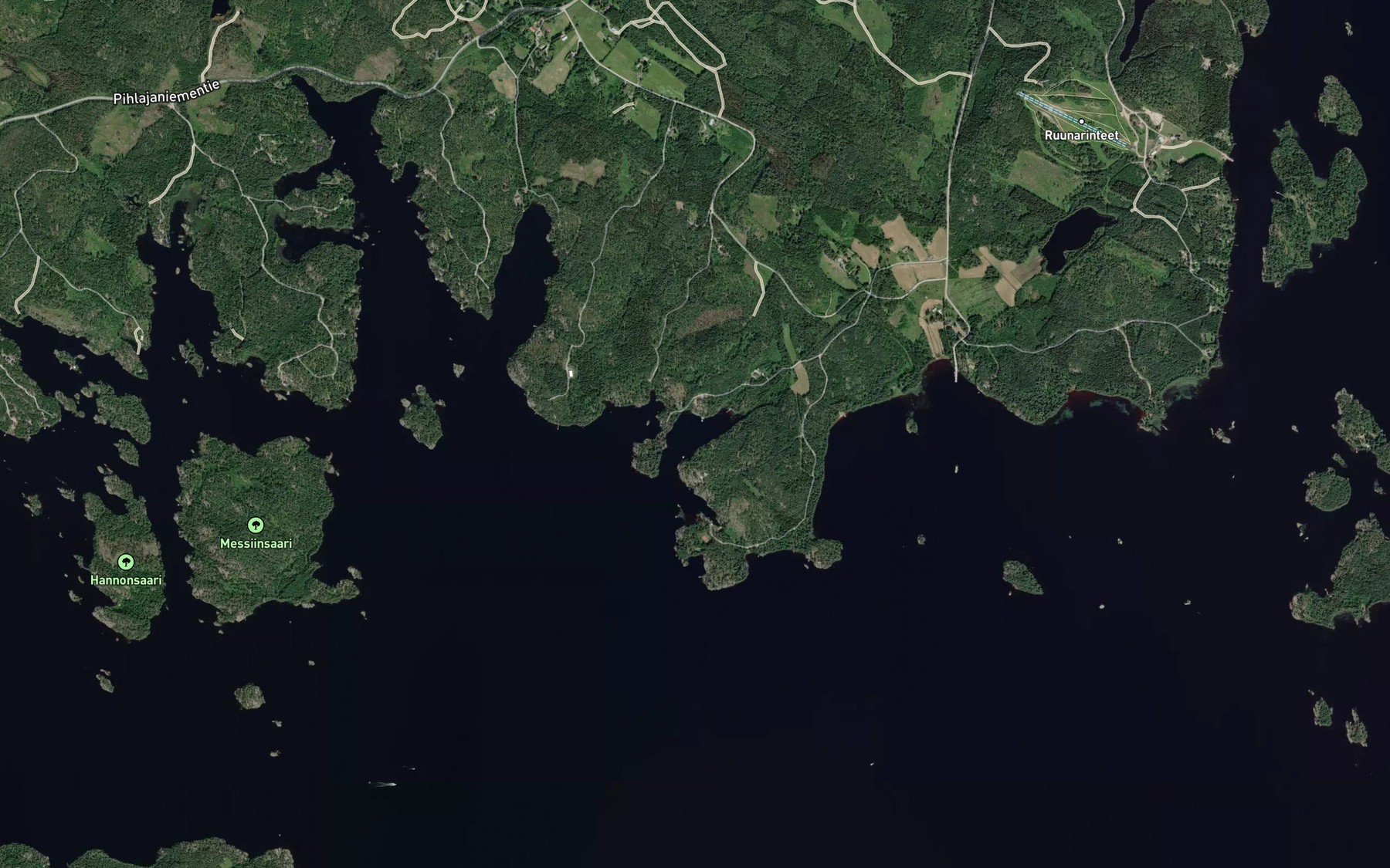 Satellite map of the Sarkalahti