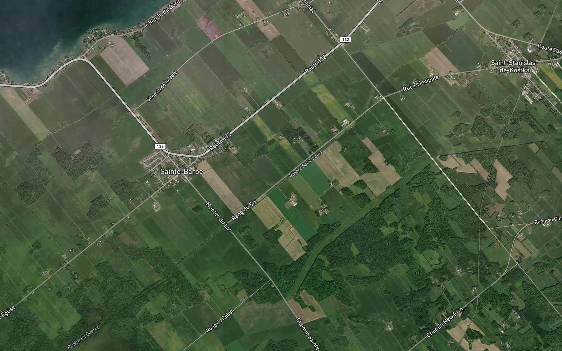 Satellite map of the Decharge du Village de Sainte-Barbe