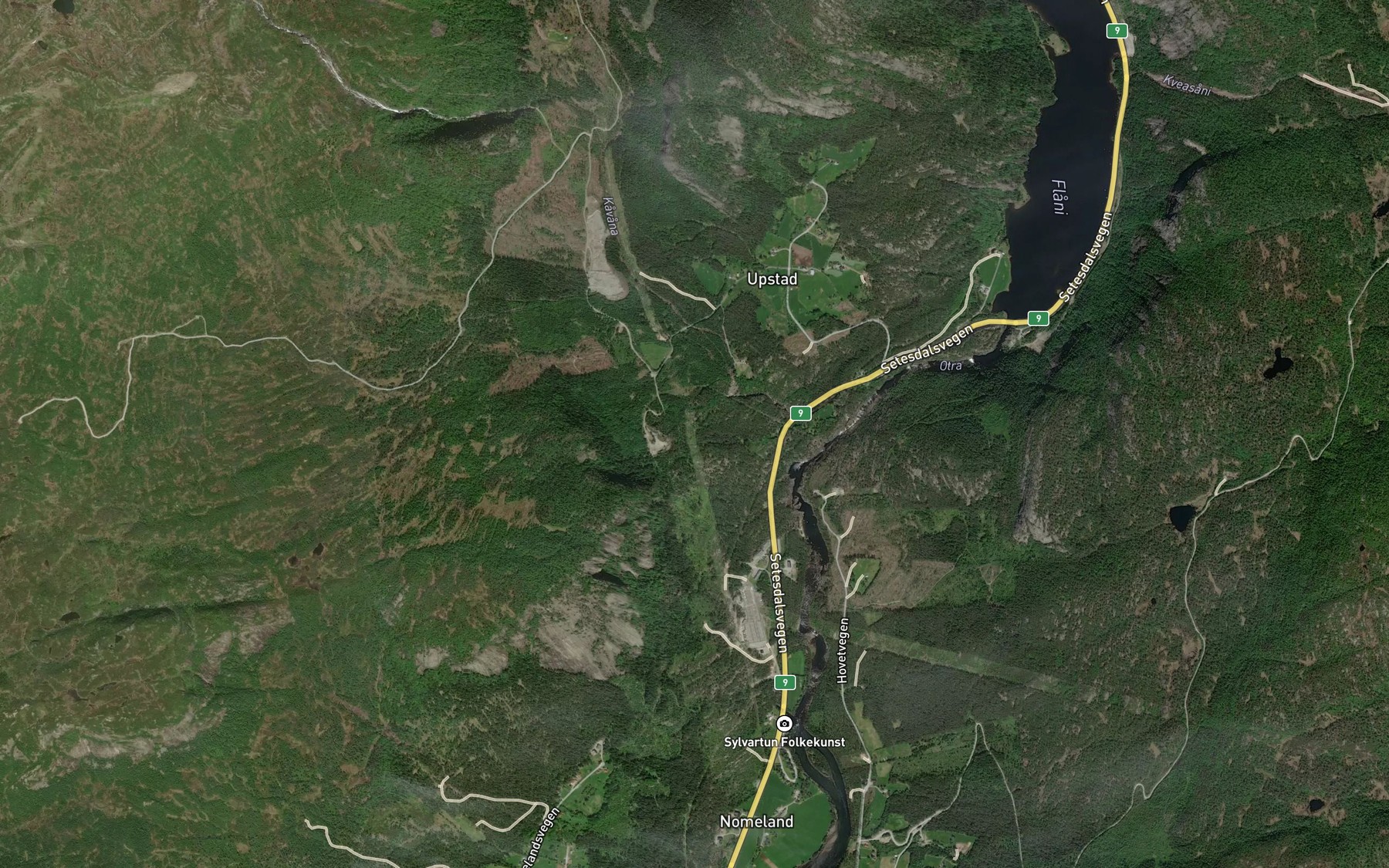 Satellite map of the Lyklebekk