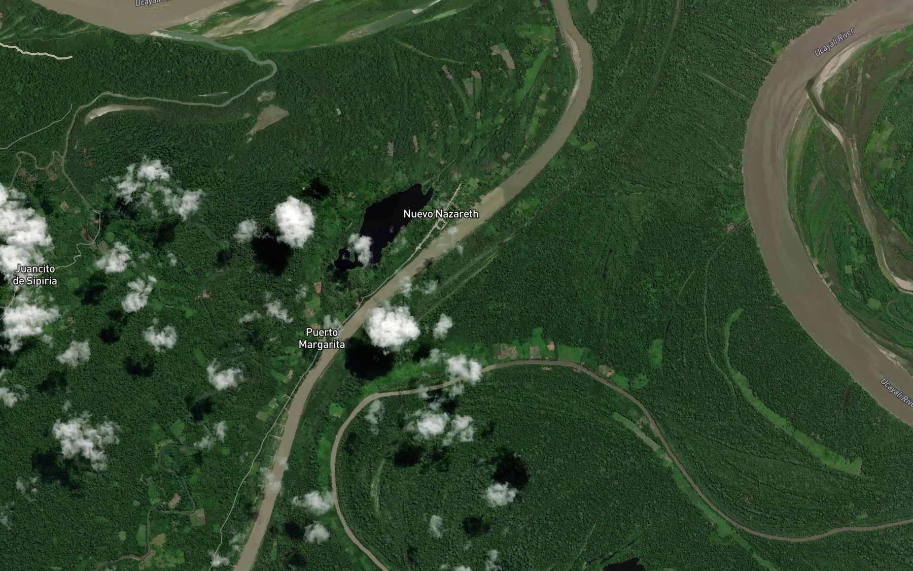 Satellite map of the Lago Moshea-Cocha