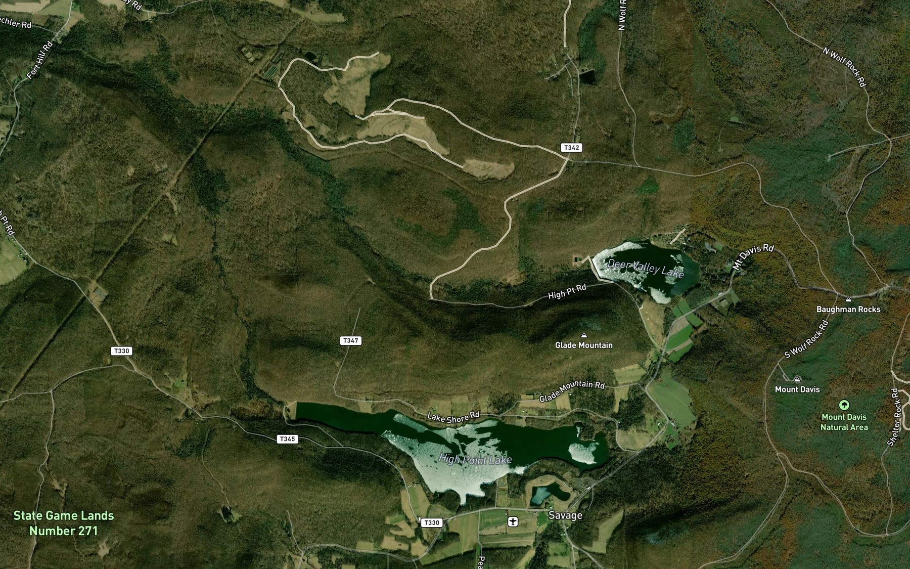 Satellite map of the Big Spring