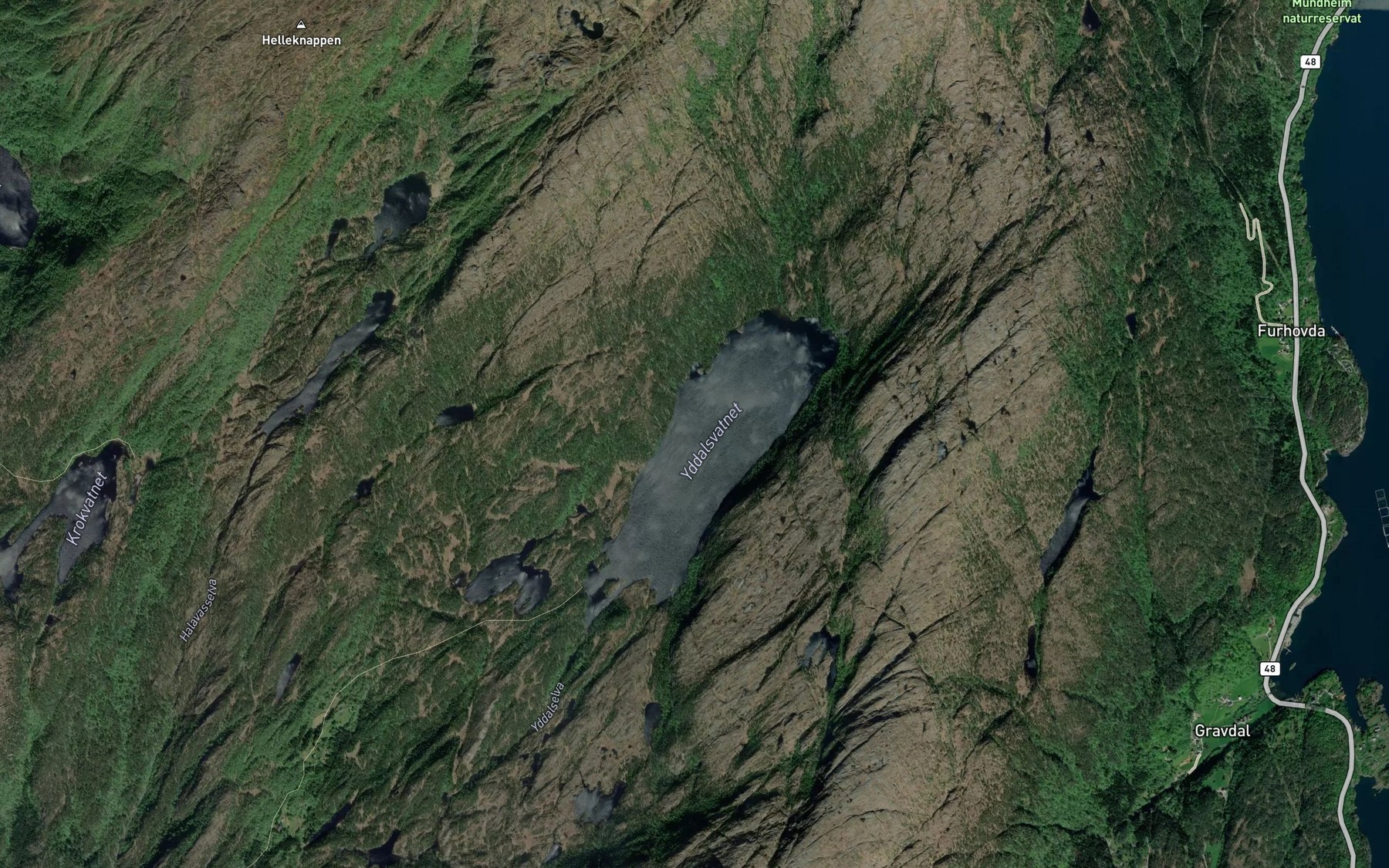 Satellite map of the Yddalsvatnet