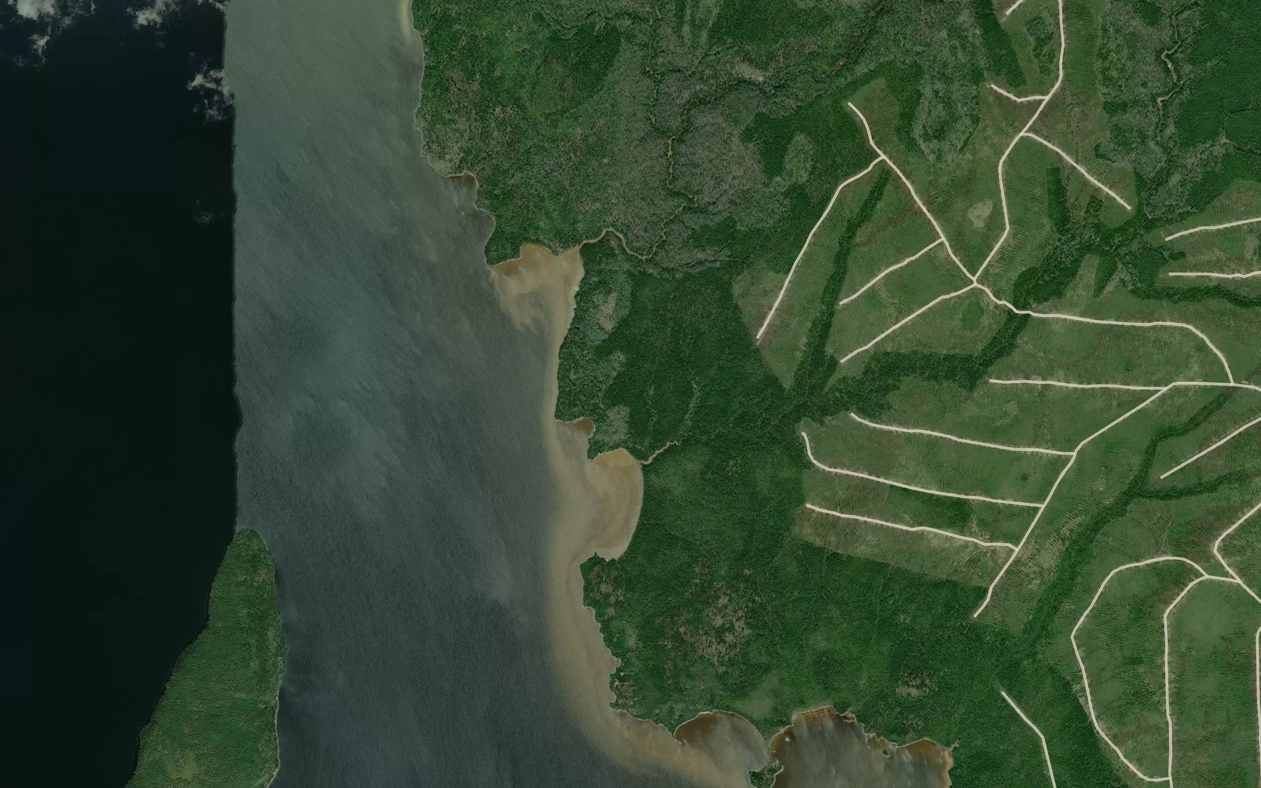 Satellite map of the Marten Creek