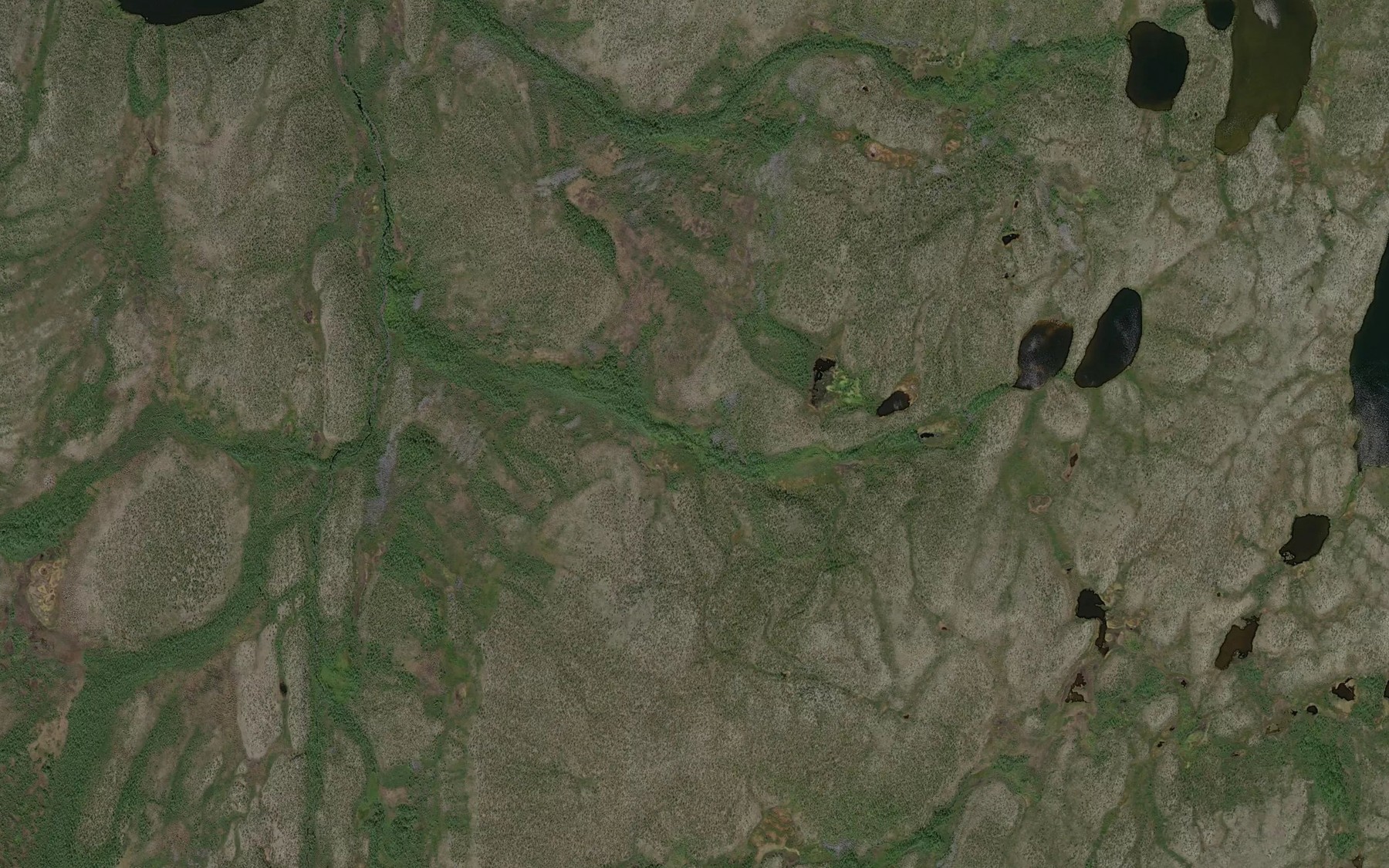 Satellite map of the Mannejarrattnjakka,gaskamus
