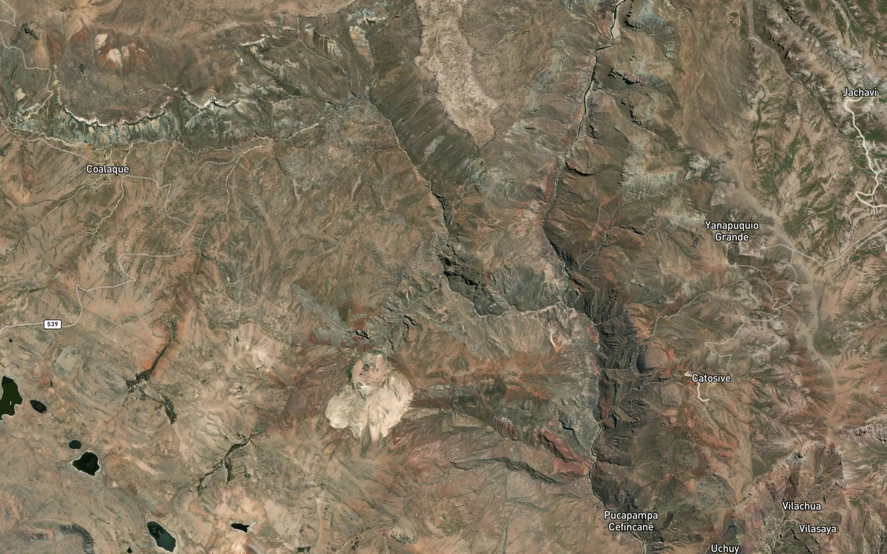 Satellite map of the Rio Coalaque