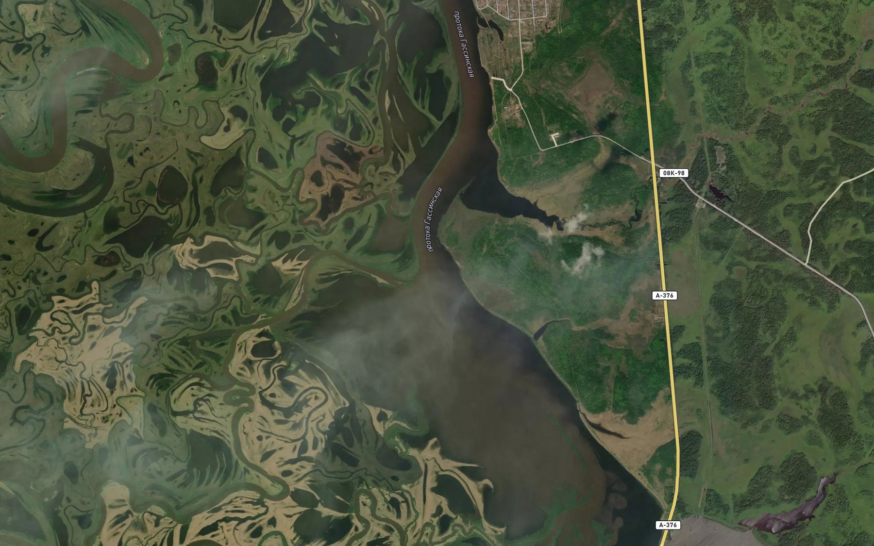 Satellite map of the Protoka Gassinskaya