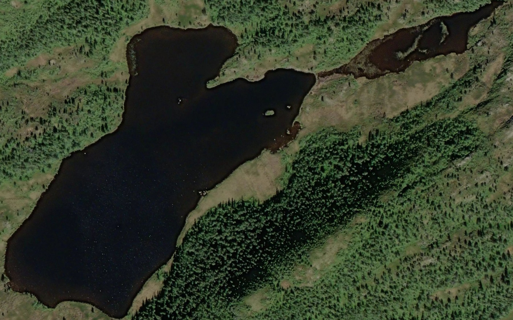 Satellite map of the Mossmorvatnet