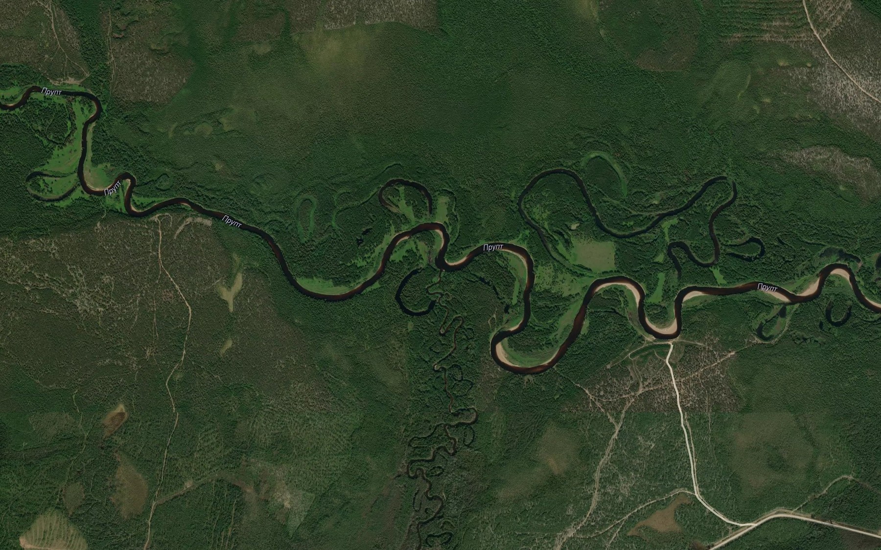 Satellite map of the Uyup