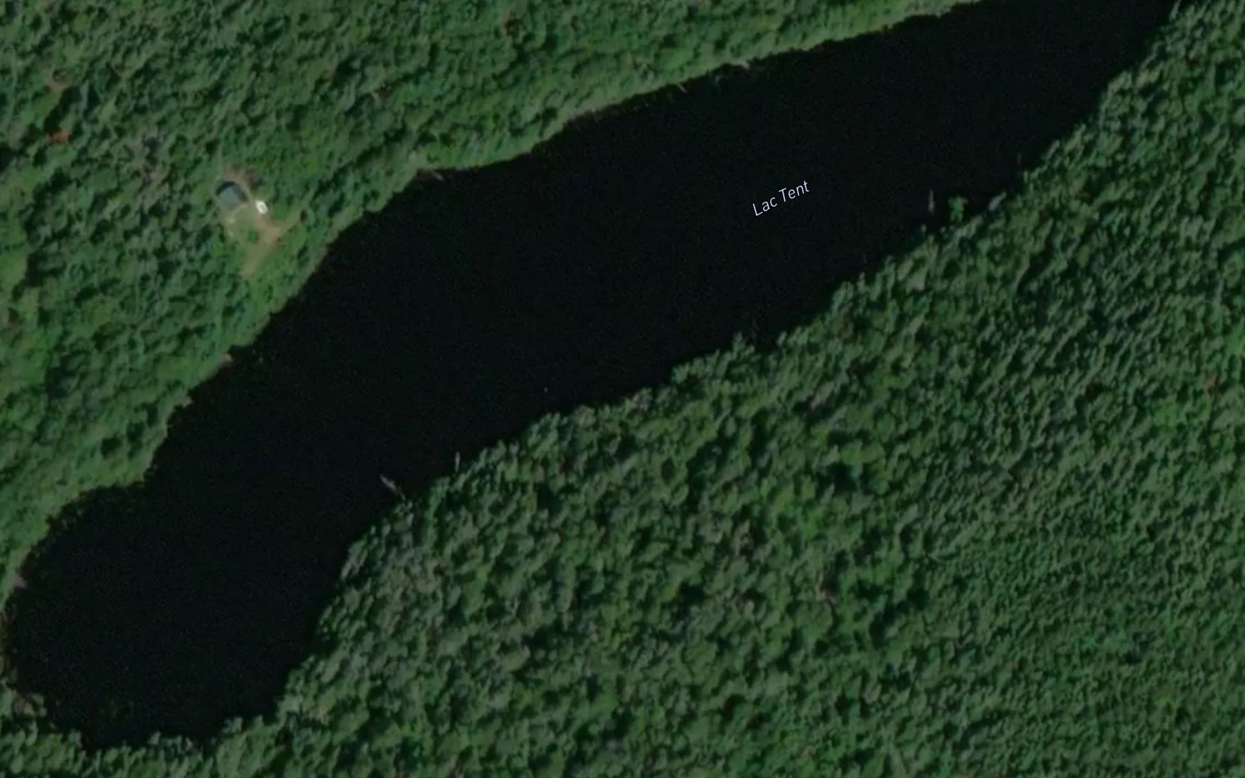 Satellite map of the Lac Tent