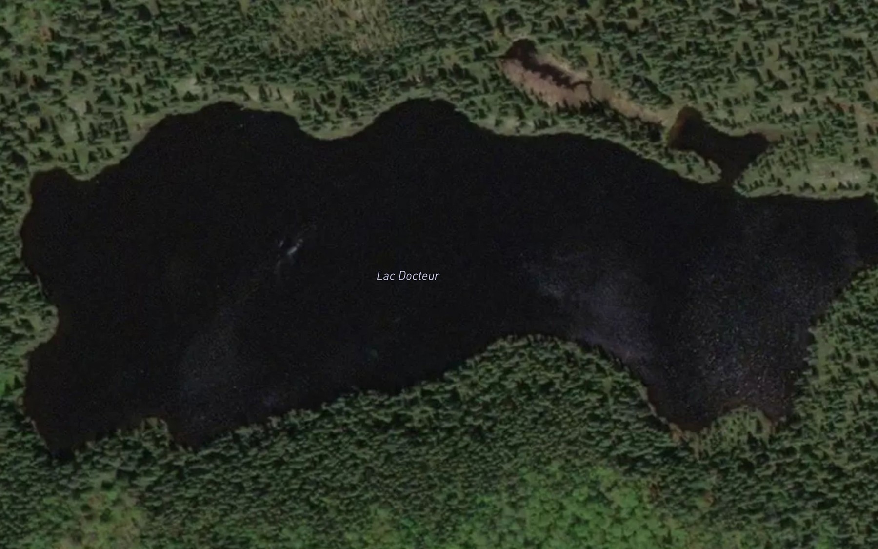 Satellite map of the Lac Docteur