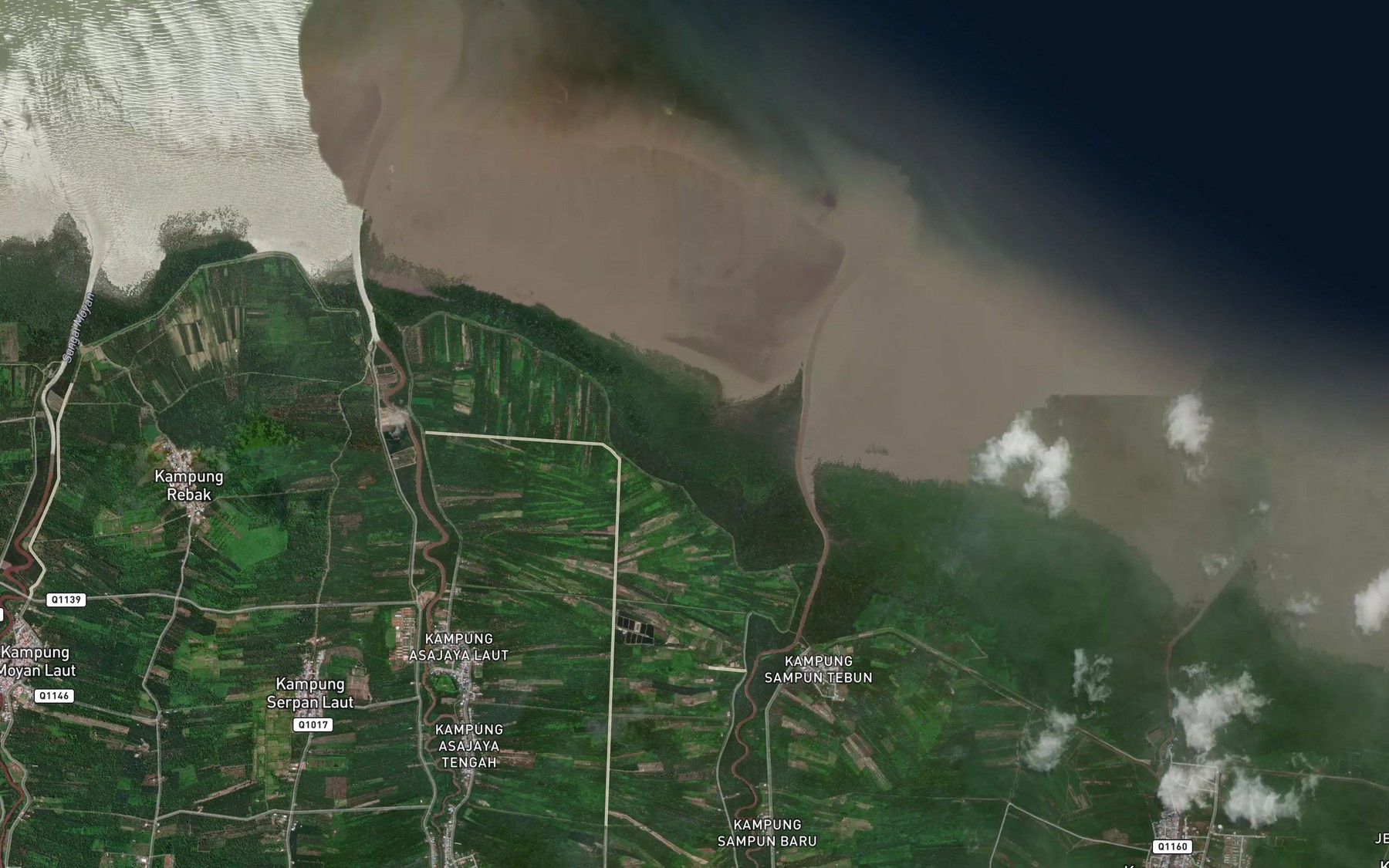 Satellite map of the Sungai Perama