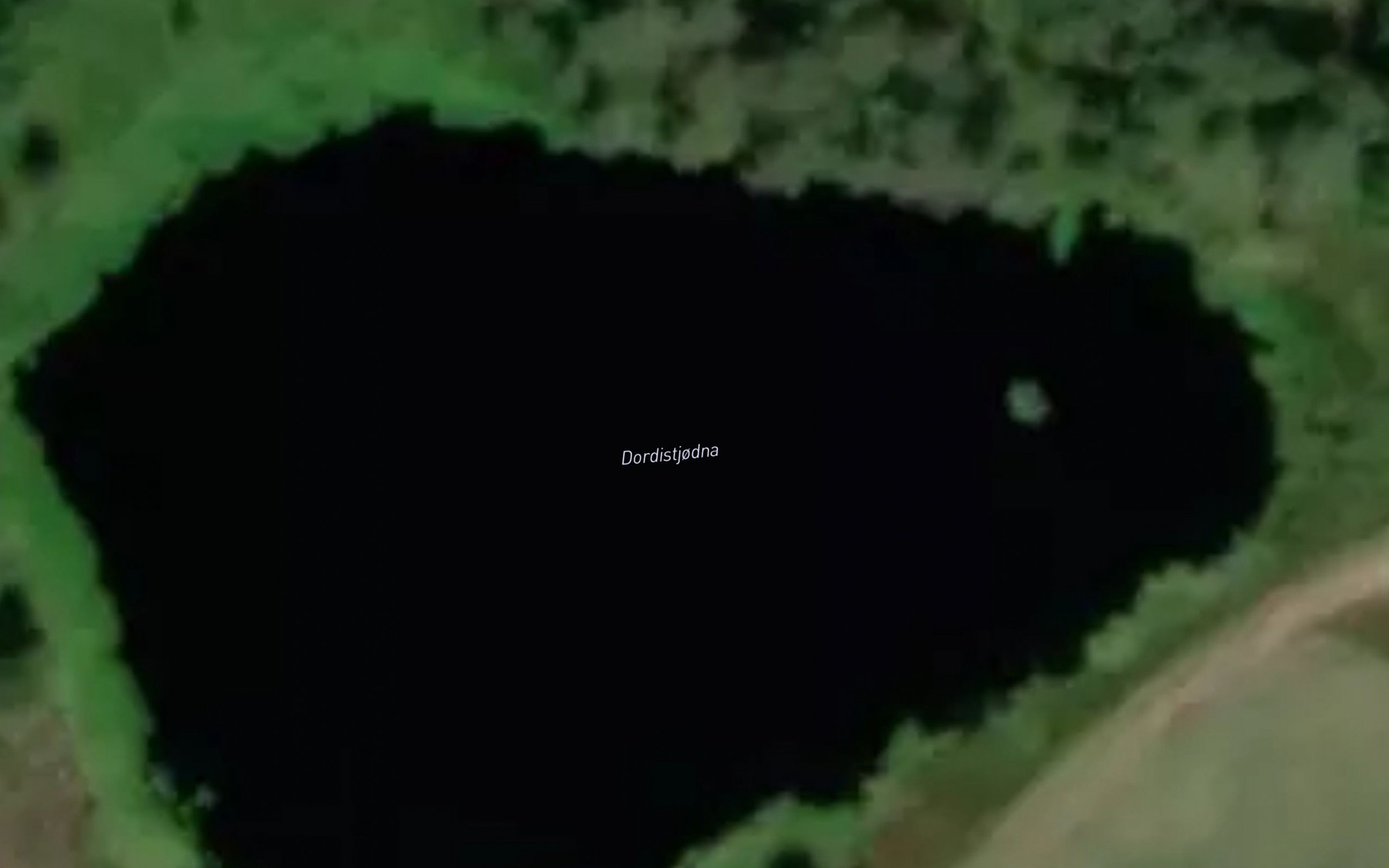Satellite map of the Dordistjodna