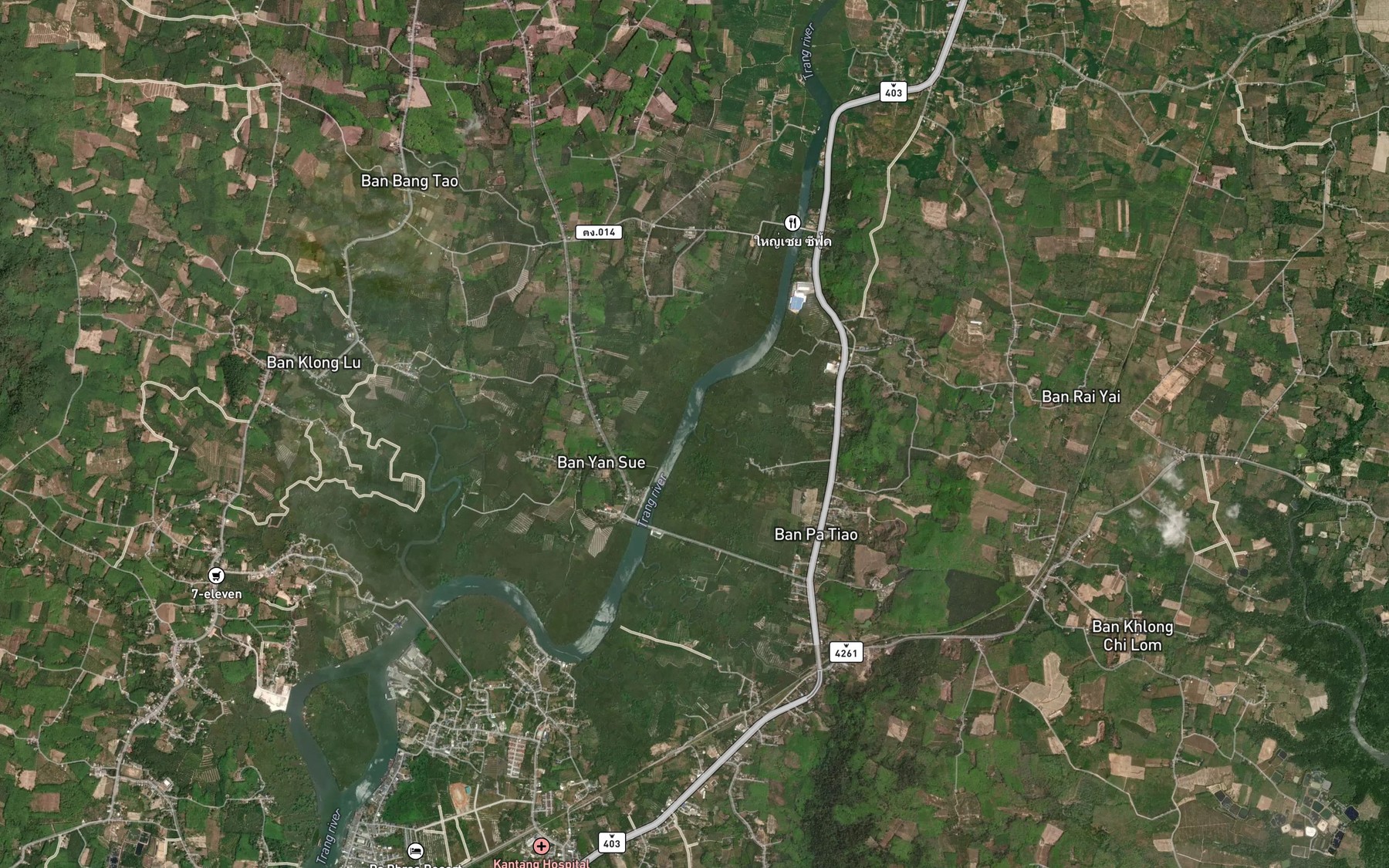 Satellite map of the Khlong Lam Phu