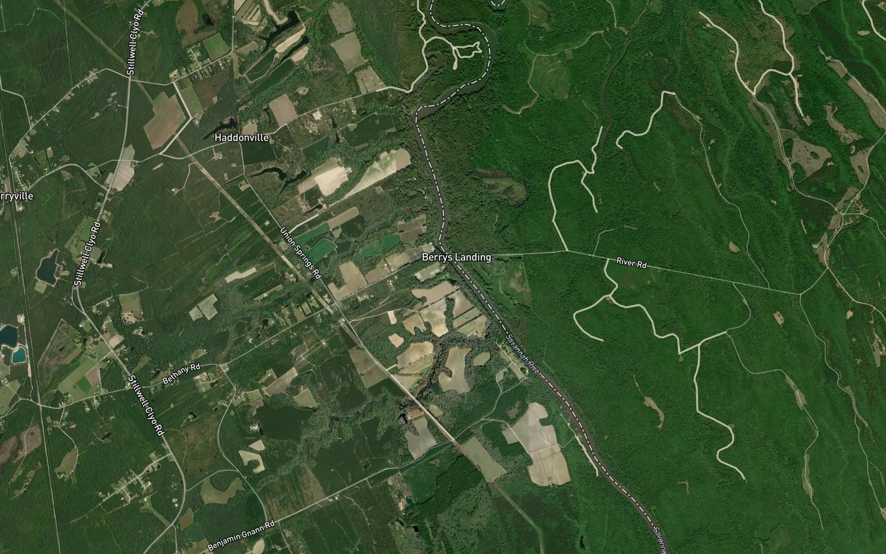 Satellite map of the Reiser Pond
