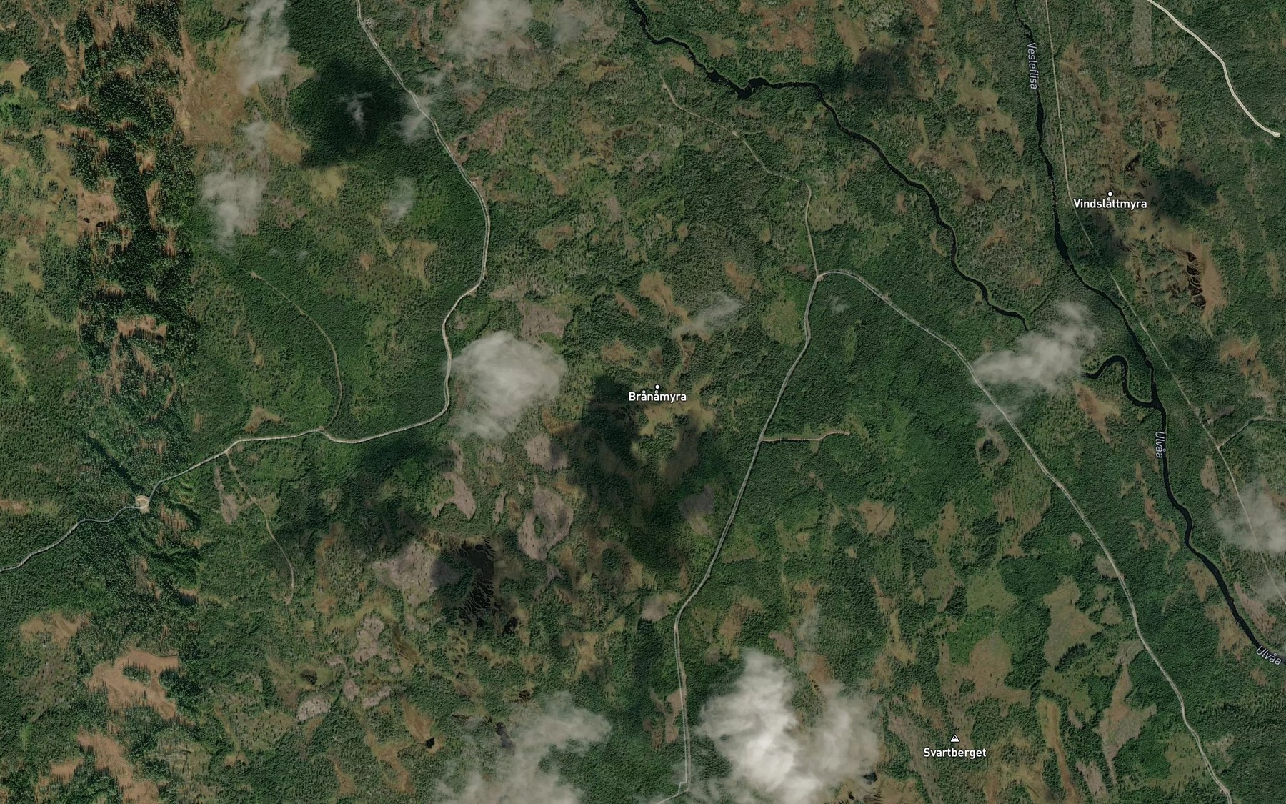 Satellite map of the Branamyrbekken