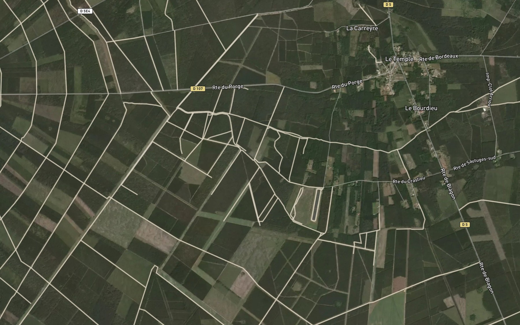 Satellite map of the Grande Craste