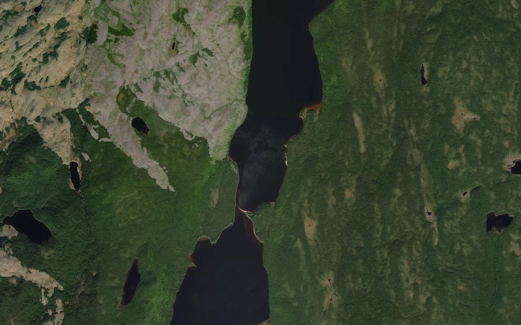 Satellite map of the Lac Briconnet